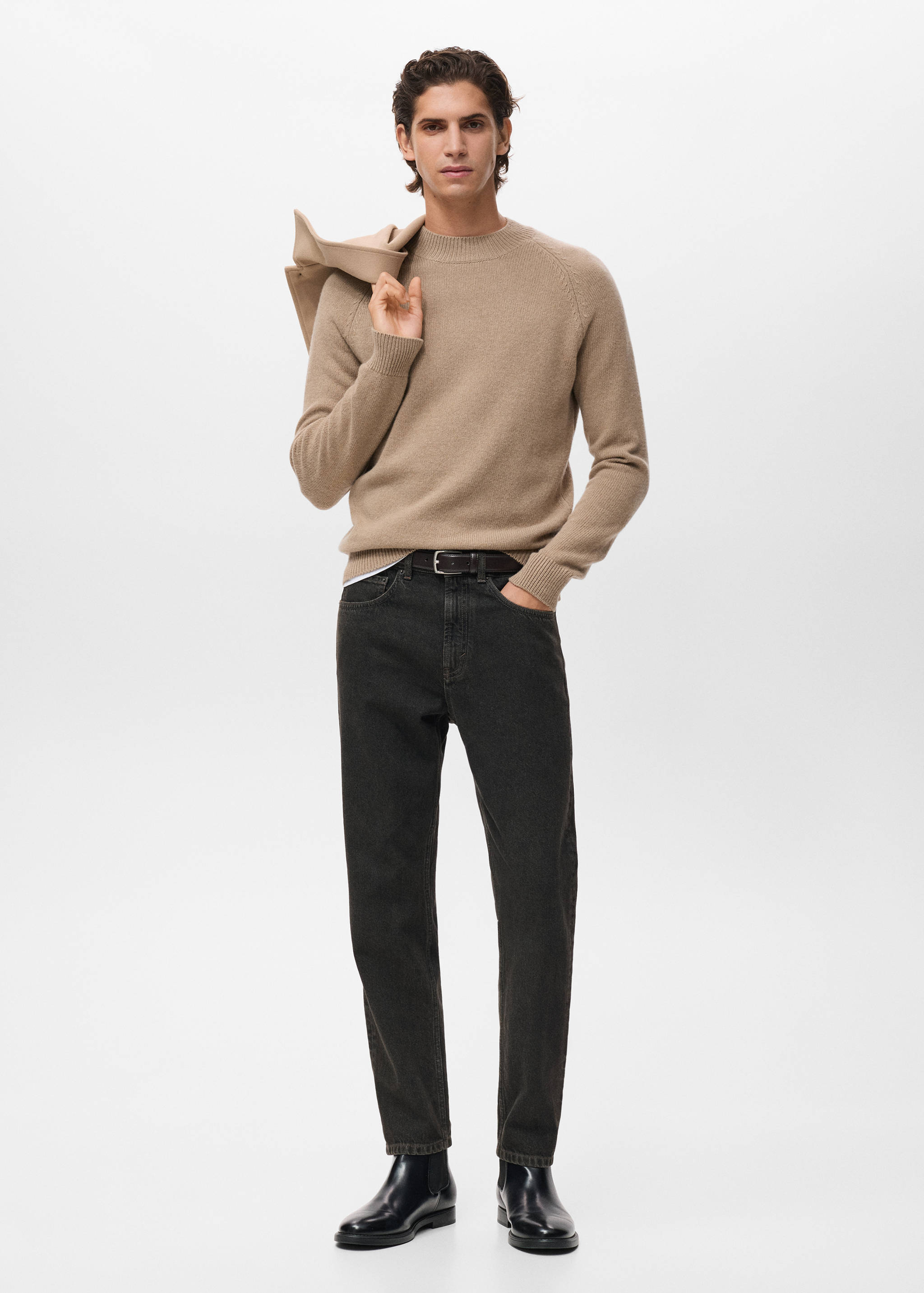 Pull en maille 100 % laine italienne - Plan général