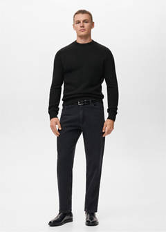 100% Italian wool knitted sweater — Black 2
