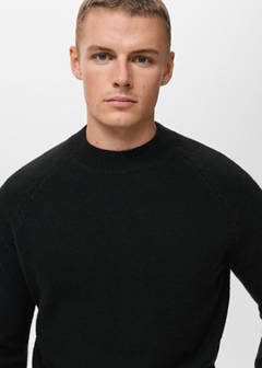 100% Italian wool knitted sweater — Black 4