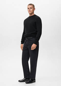 100% Italian wool knitted sweater — Black 5