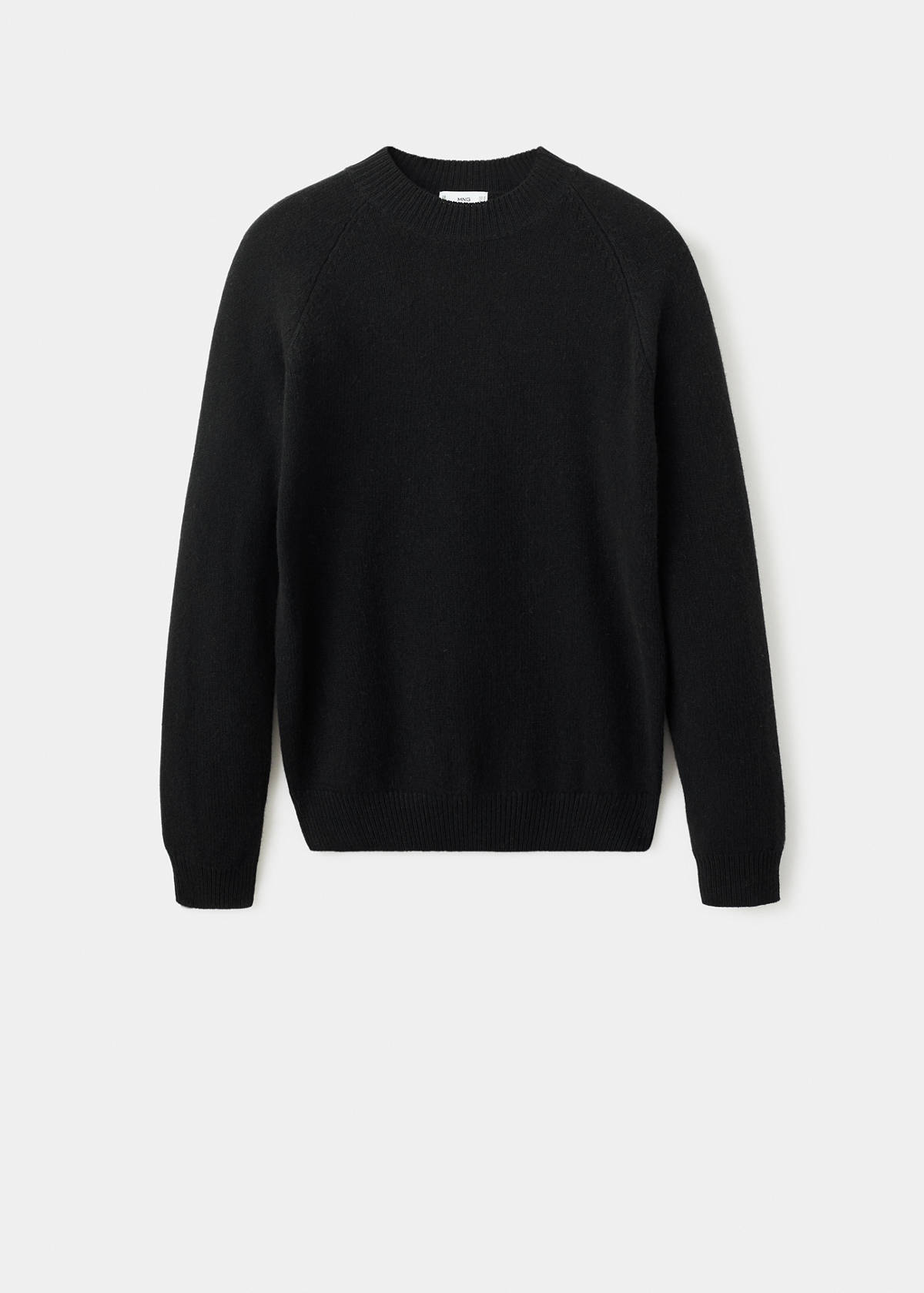 100% Italian wool knitted sweater — Black