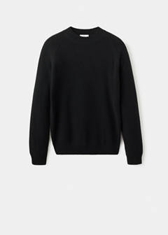 100% Italian wool knitted sweater — Black 7