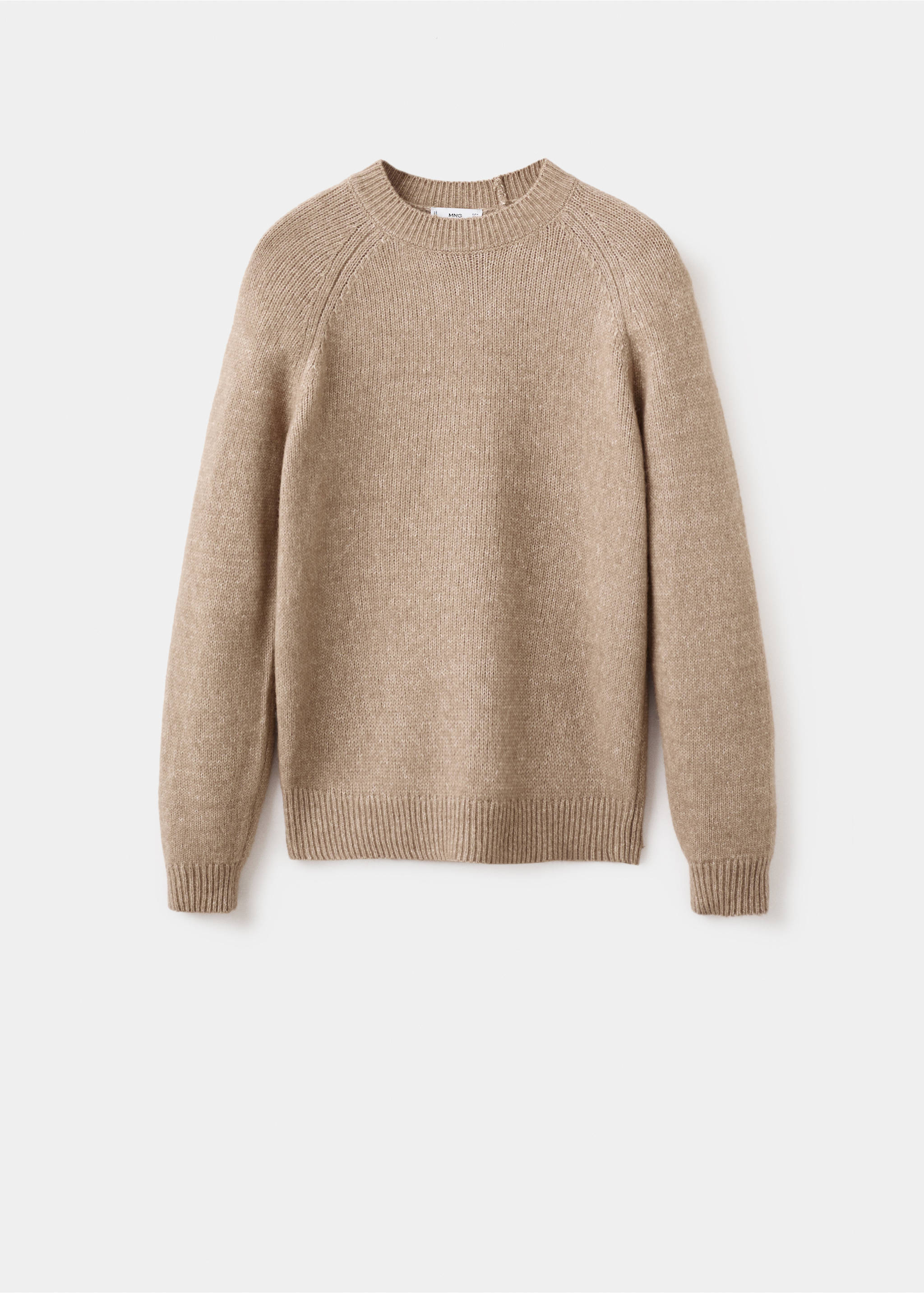 Fine-knit wool-blend sweater - Article without model, Sand. Ref: 17007908-00.