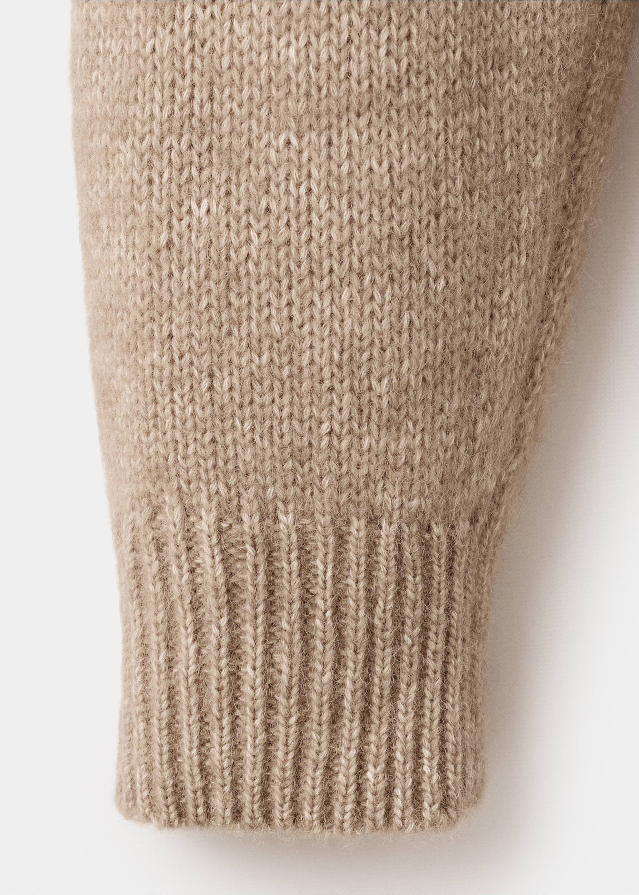 Fine-knit wool-blend sweater - Details of the article 0, Sand. Ref: 17007908-00.