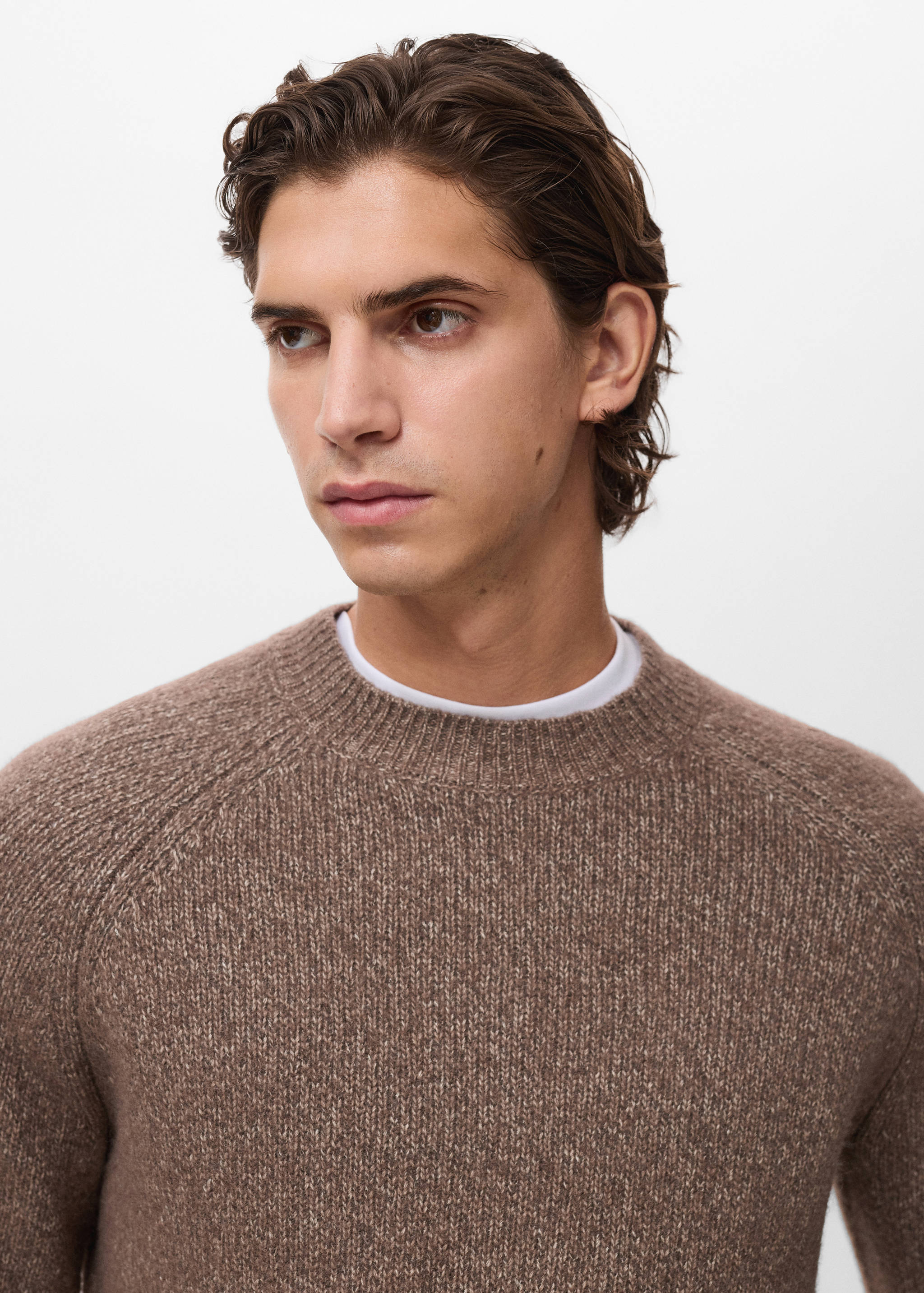 Fine-knit wool-blend sweater - Details of the article 1