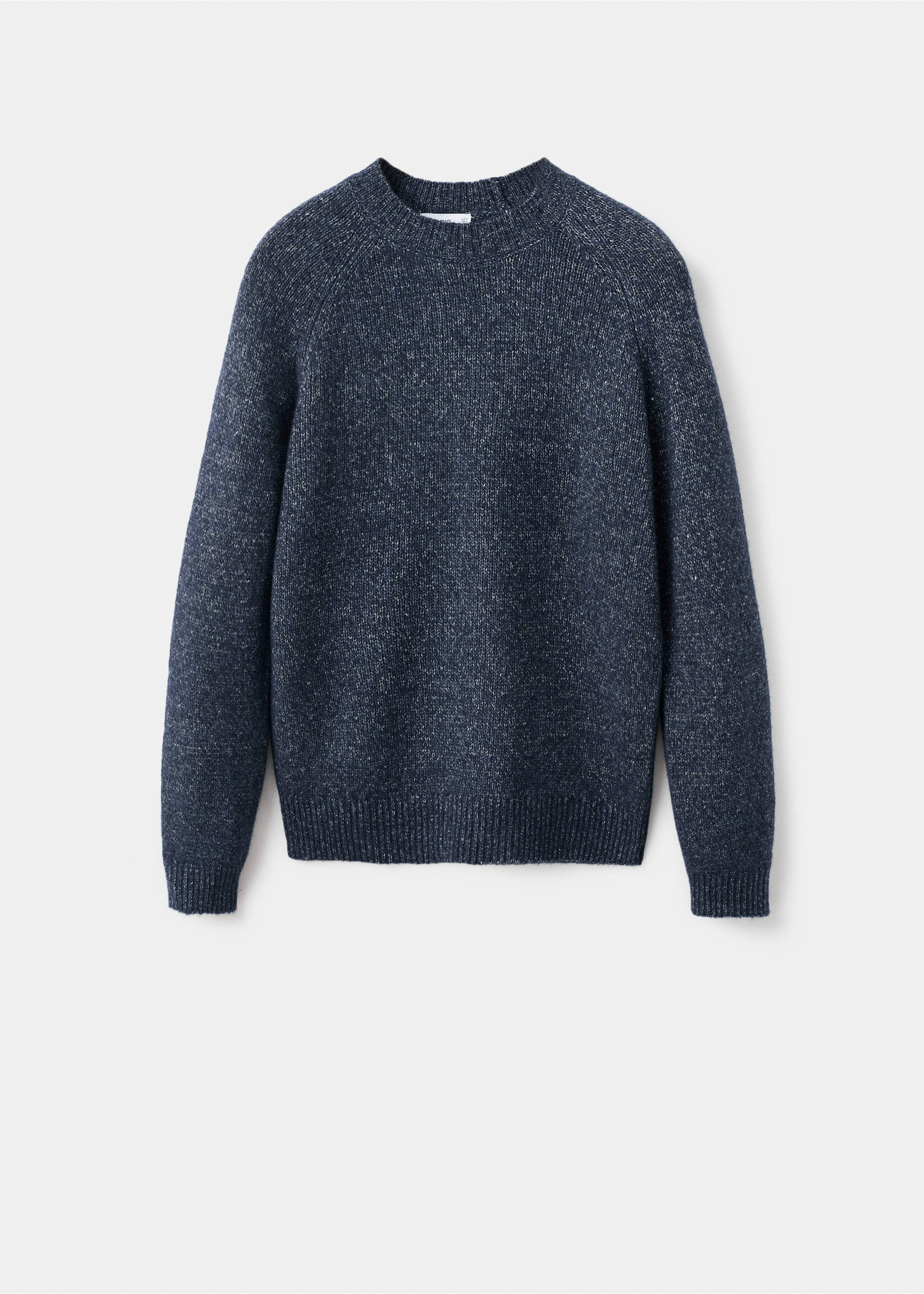 Fine-knit wool-blend sweater - Article without model, Navy. Ref: 17007908-00.