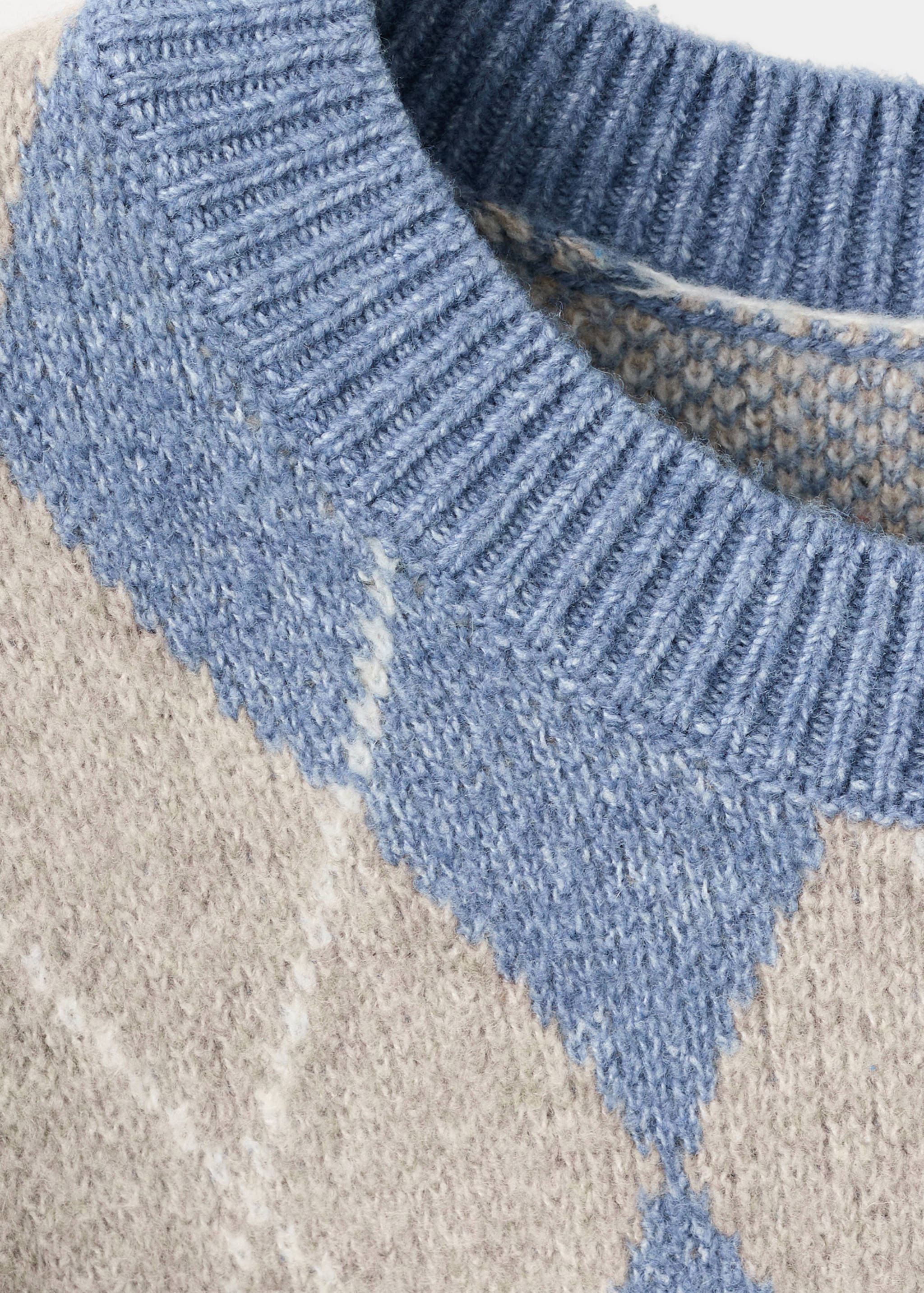 بلوفر صوف بتصميم معين هندسي - تفاصيل المنتج 8