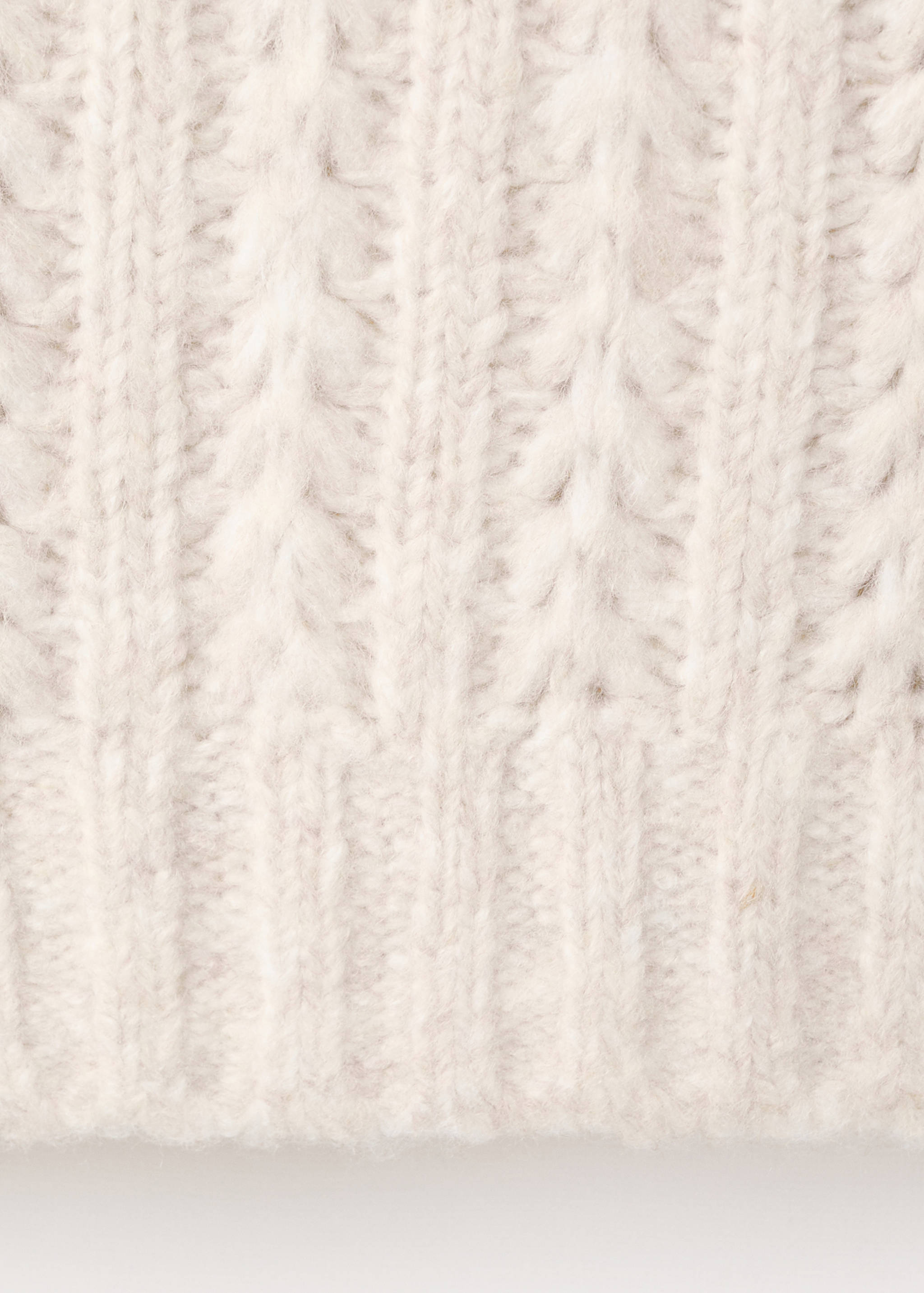 Knitted cropped sweater - Details of the article 0