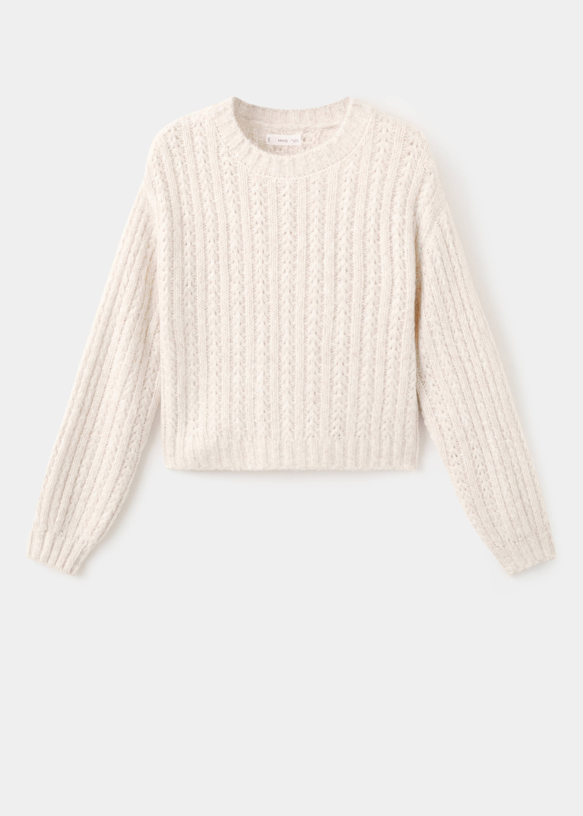 Knitted cropped sweater - Article without model