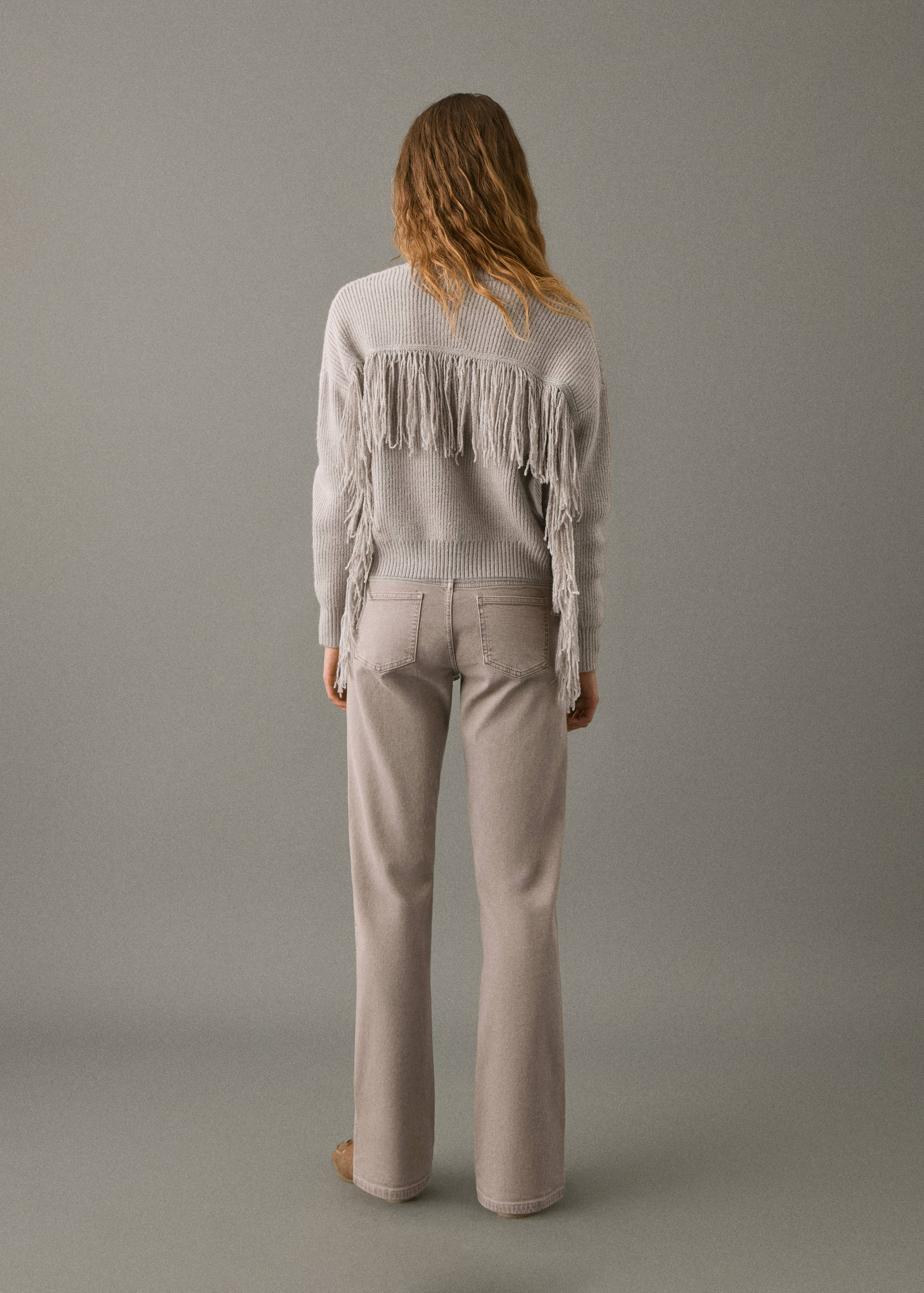 Fringes knit sweater - Reverse of the article