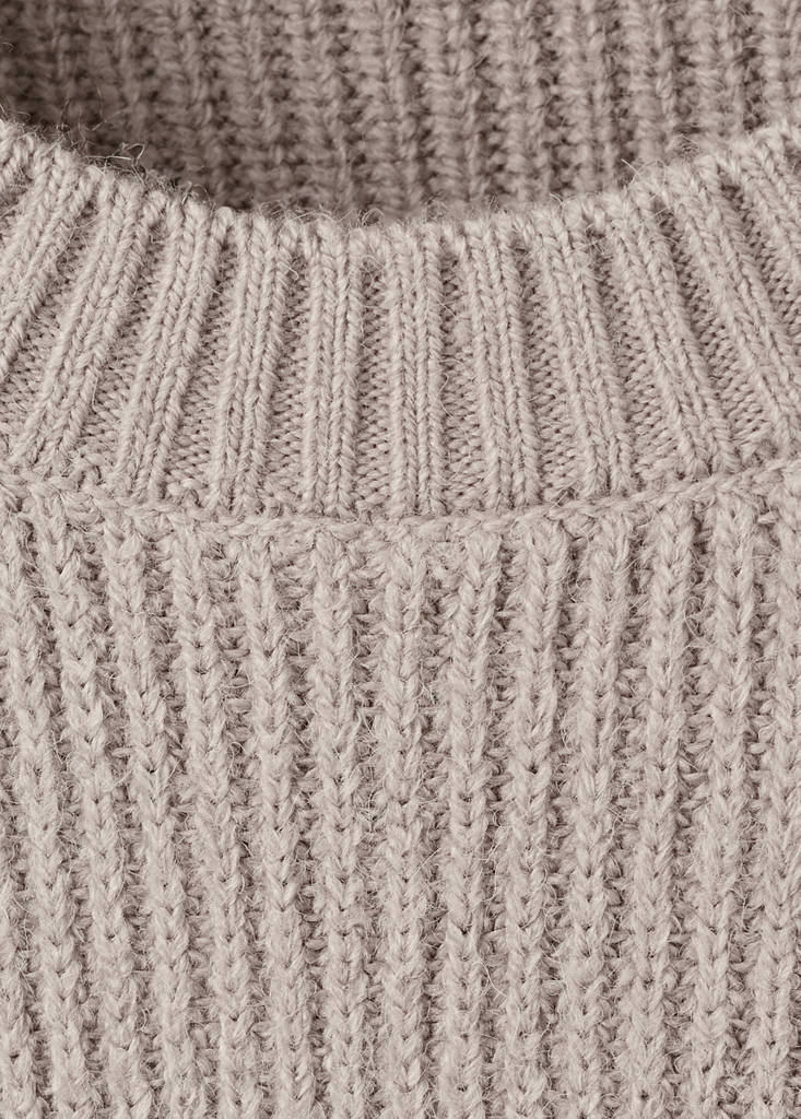 Fringes knit sweater — Medium Brown