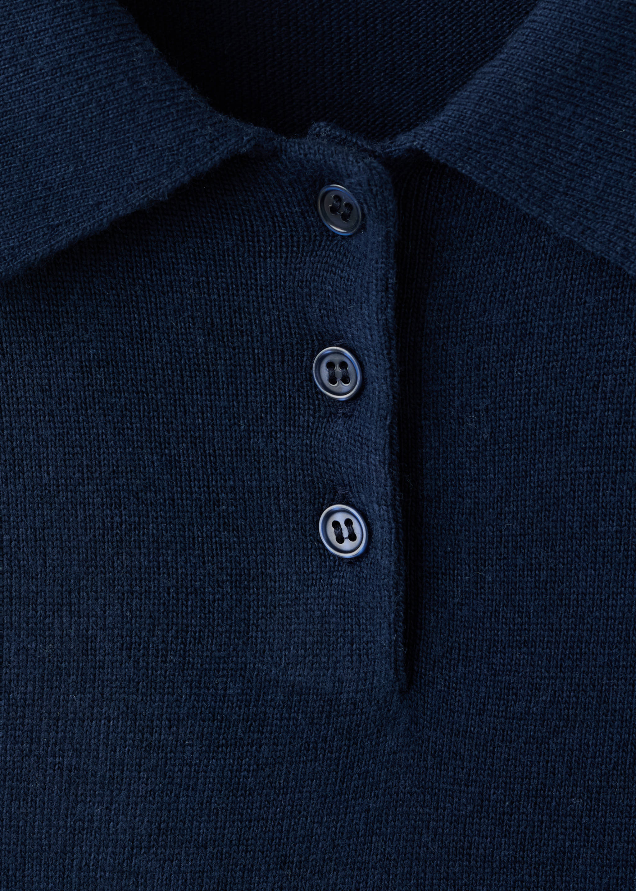 Knitted polo-neck sweater - Details of the article 8