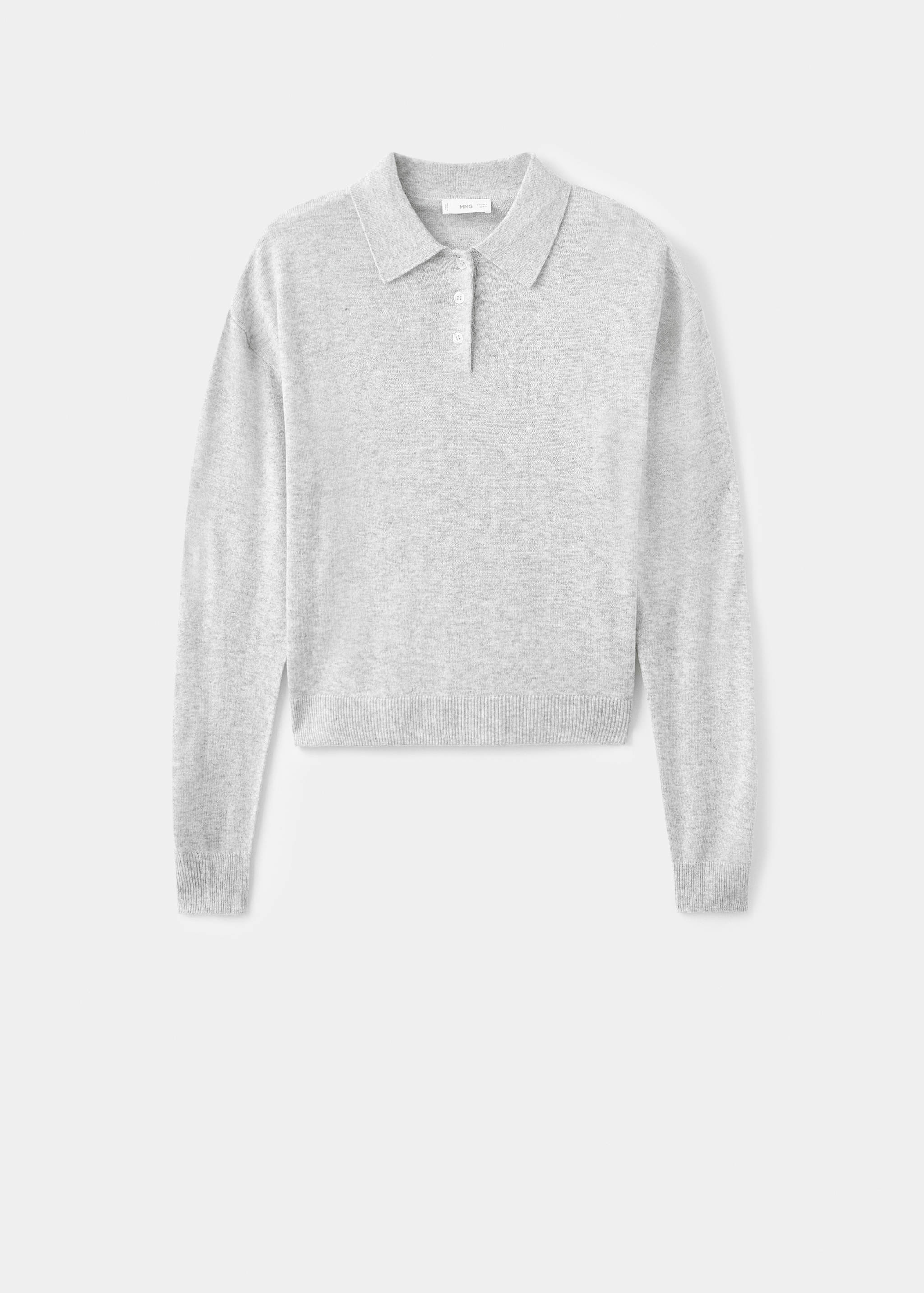 Knitted polo-neck sweater - Article without model