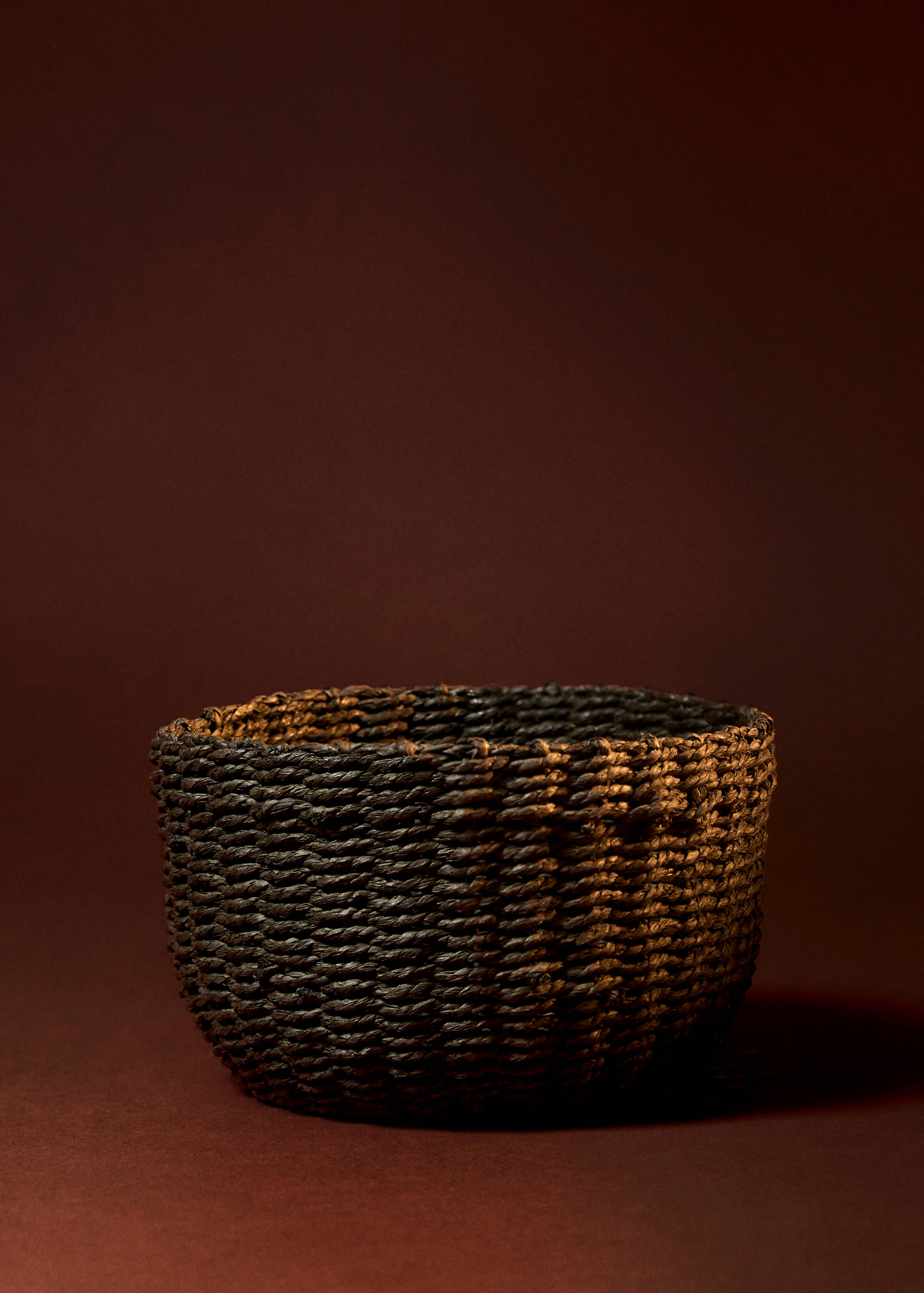 Okrągły koszyk z wikliny papierowej - Plan ogólny