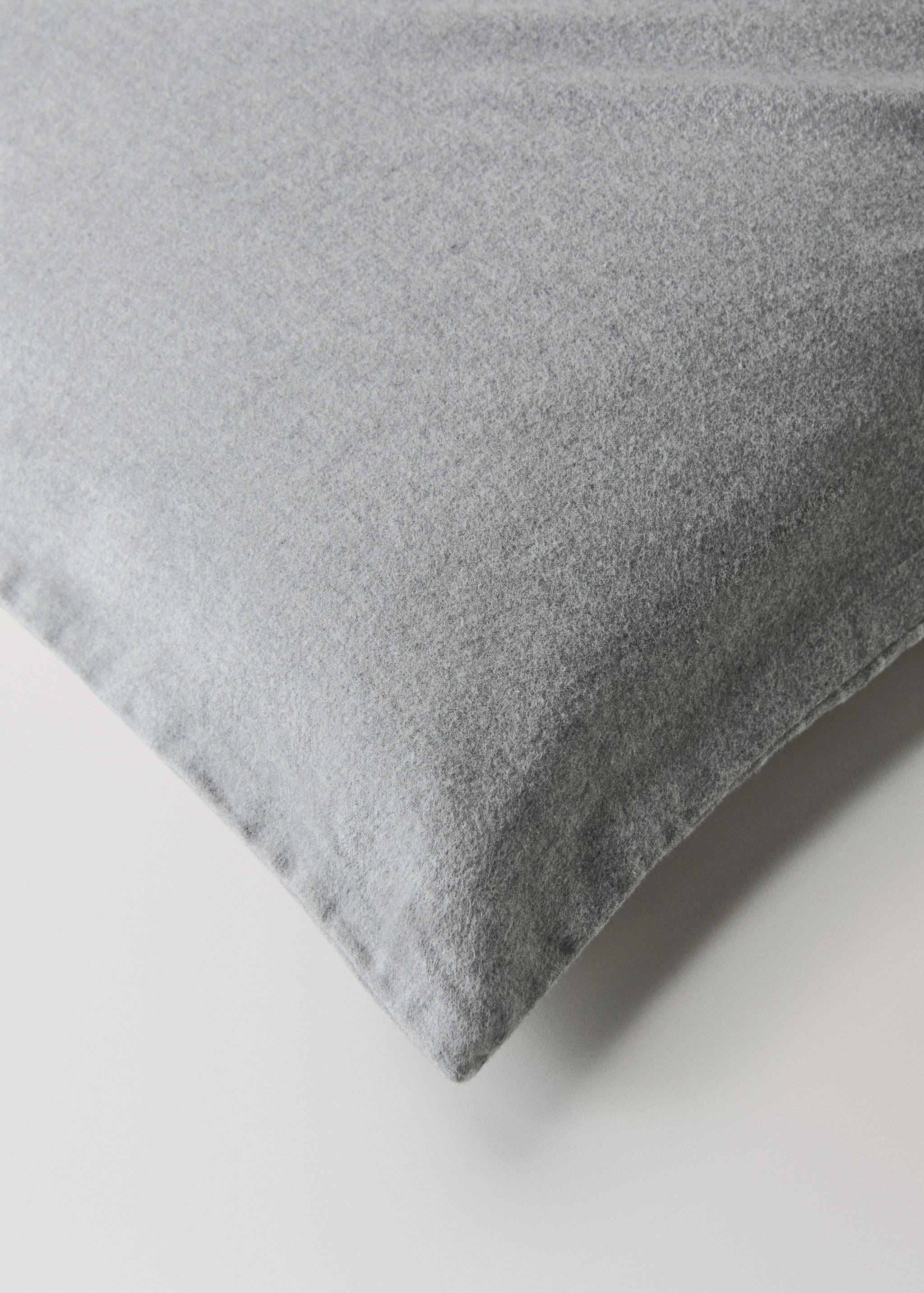 Cotton flannel duvet cover with fine-striped yarn for 180/200cm bed - Details of the article 3