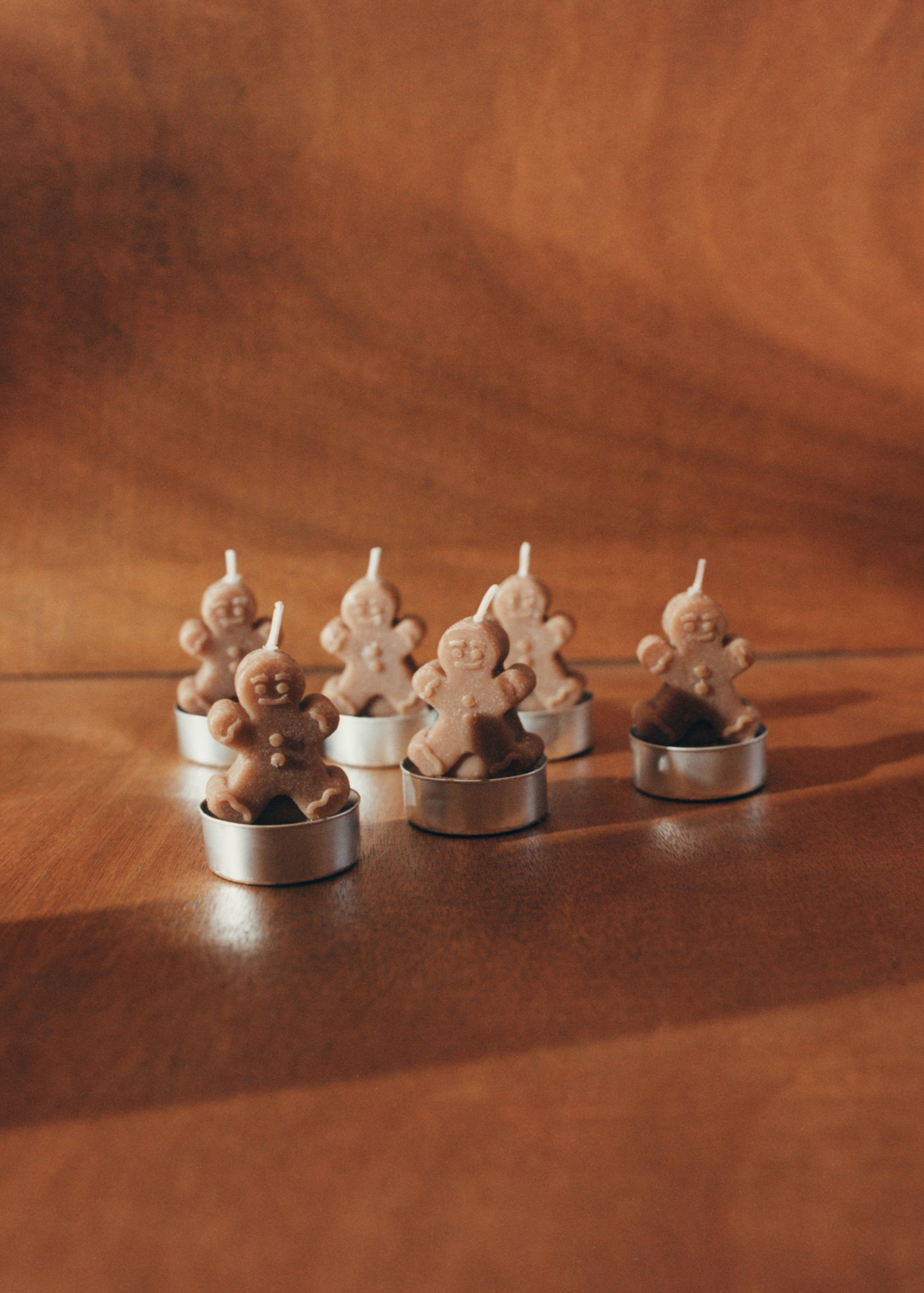 Dekorative Kerzen im Keksdesign, 6 Stück - Detail des Artikels 6