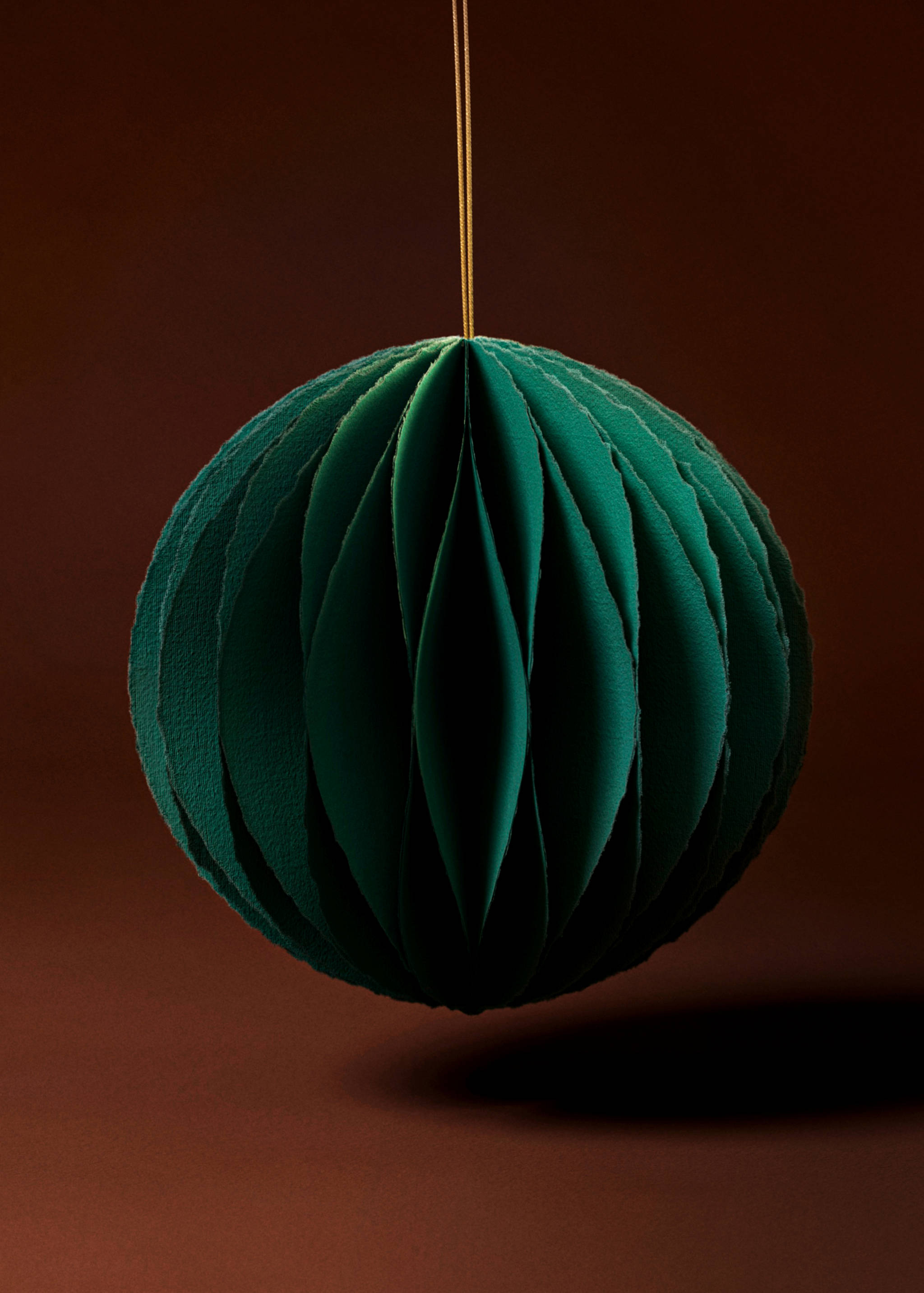 Spherical paper tree decoration - General plane