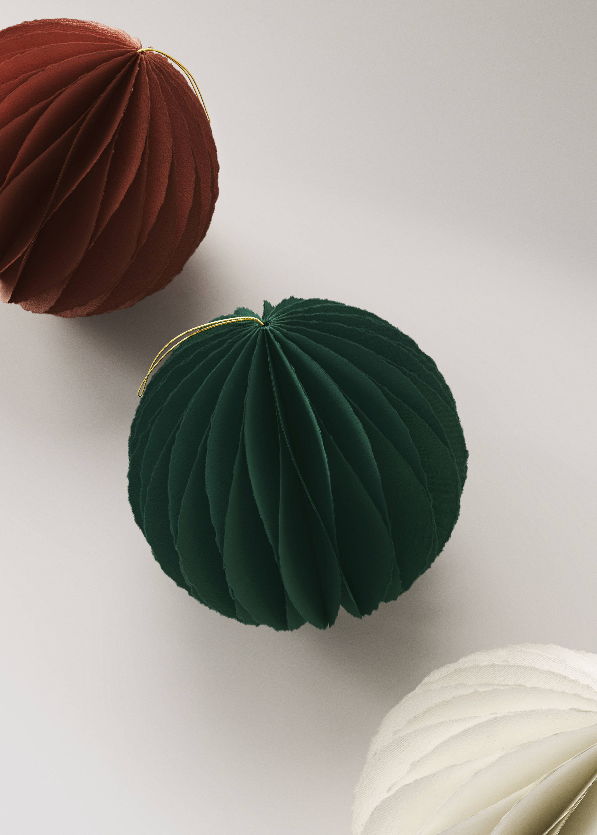 Spherical paper tree decoration - Details of the article 4
