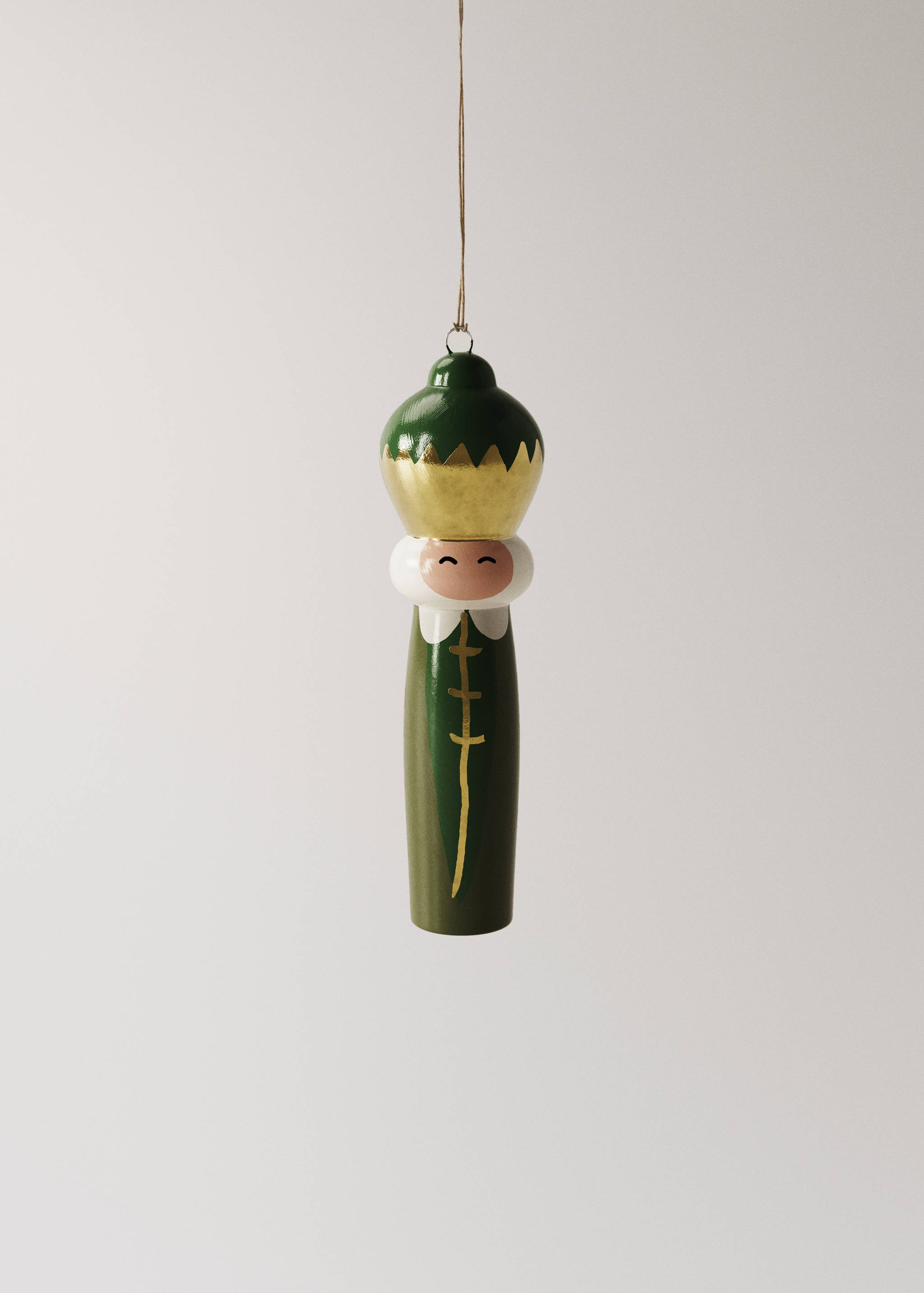 Ornament Regele Melchior din 100% lemn - Articol fără model