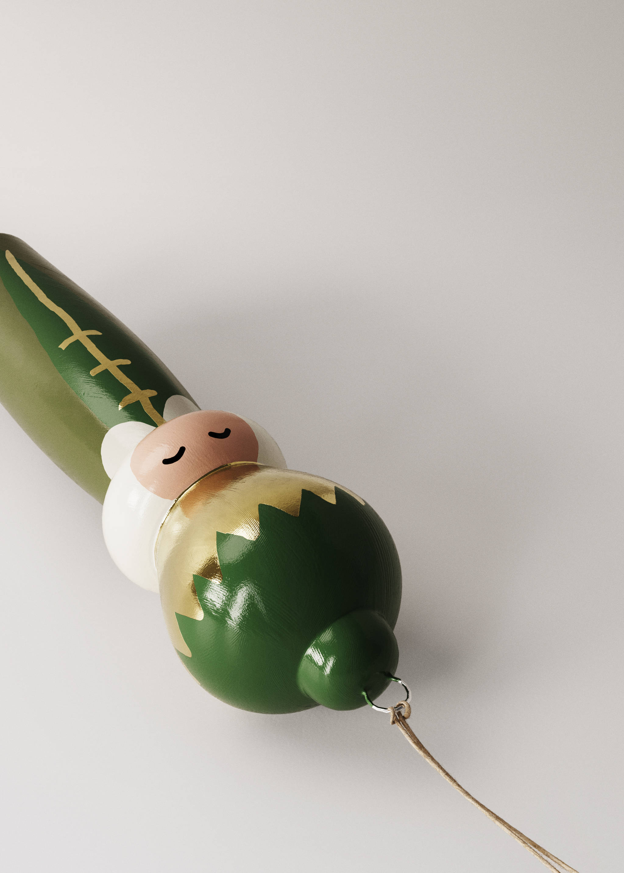 Ornament Regele Melchior din 100% lemn - Detaliu al articolului 1