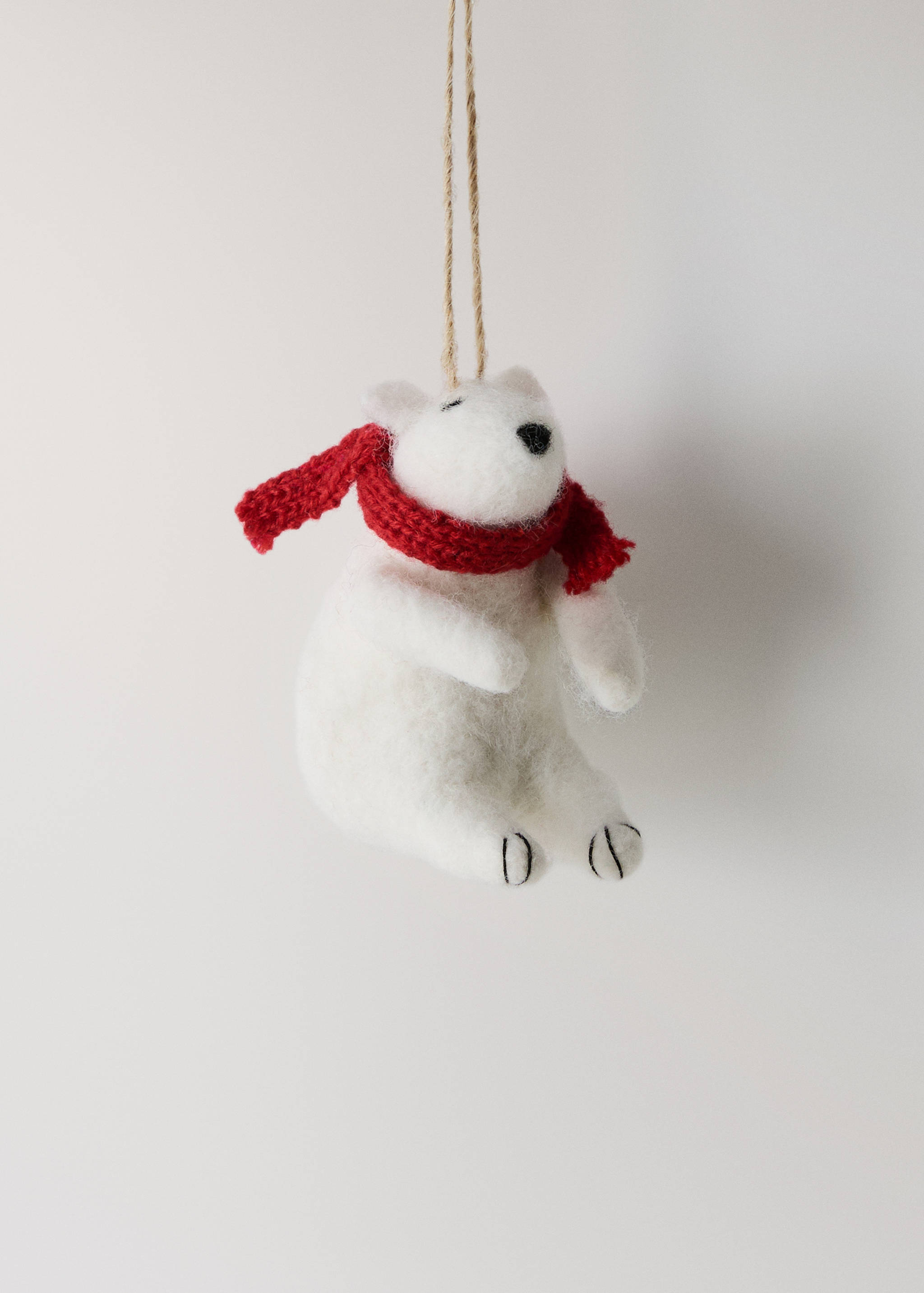 Ornament urs din fetru - Articol fără model