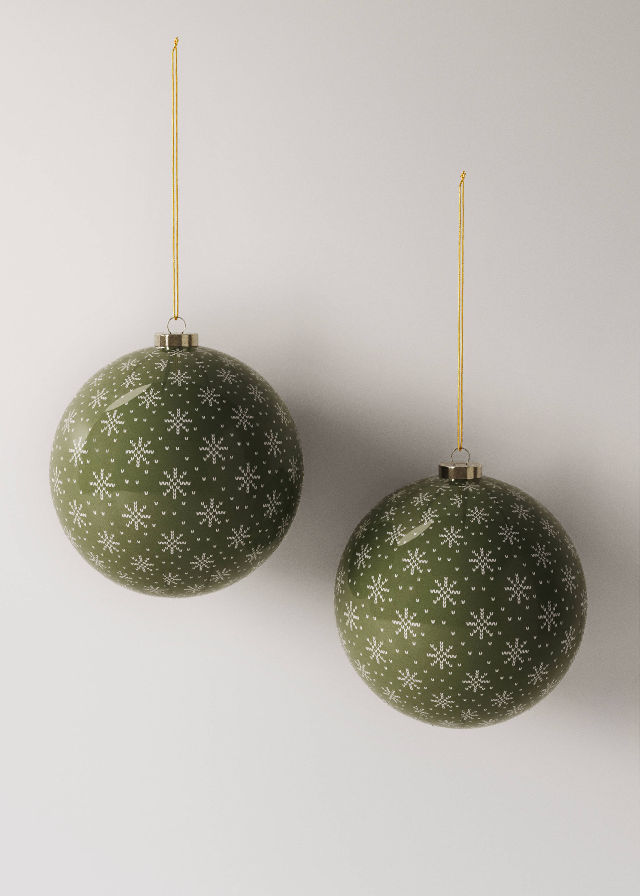 Décorations  boules motifs de Noël - Article sans modèle