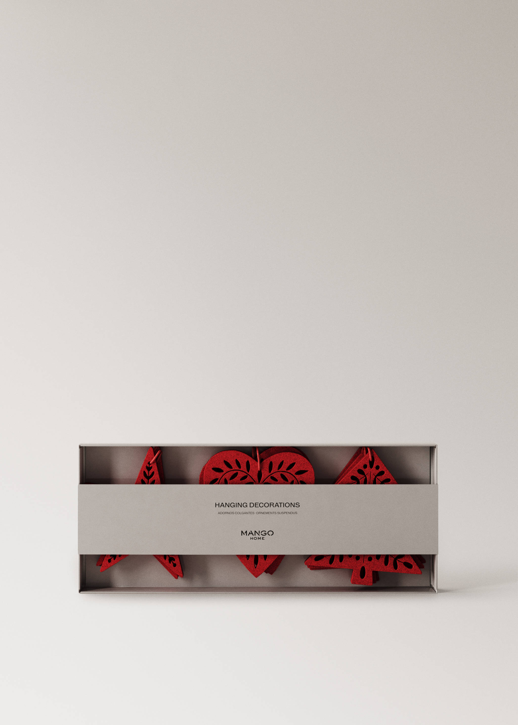 Juletrepynt i filt, 9 stk - Artikkeldetalj 4