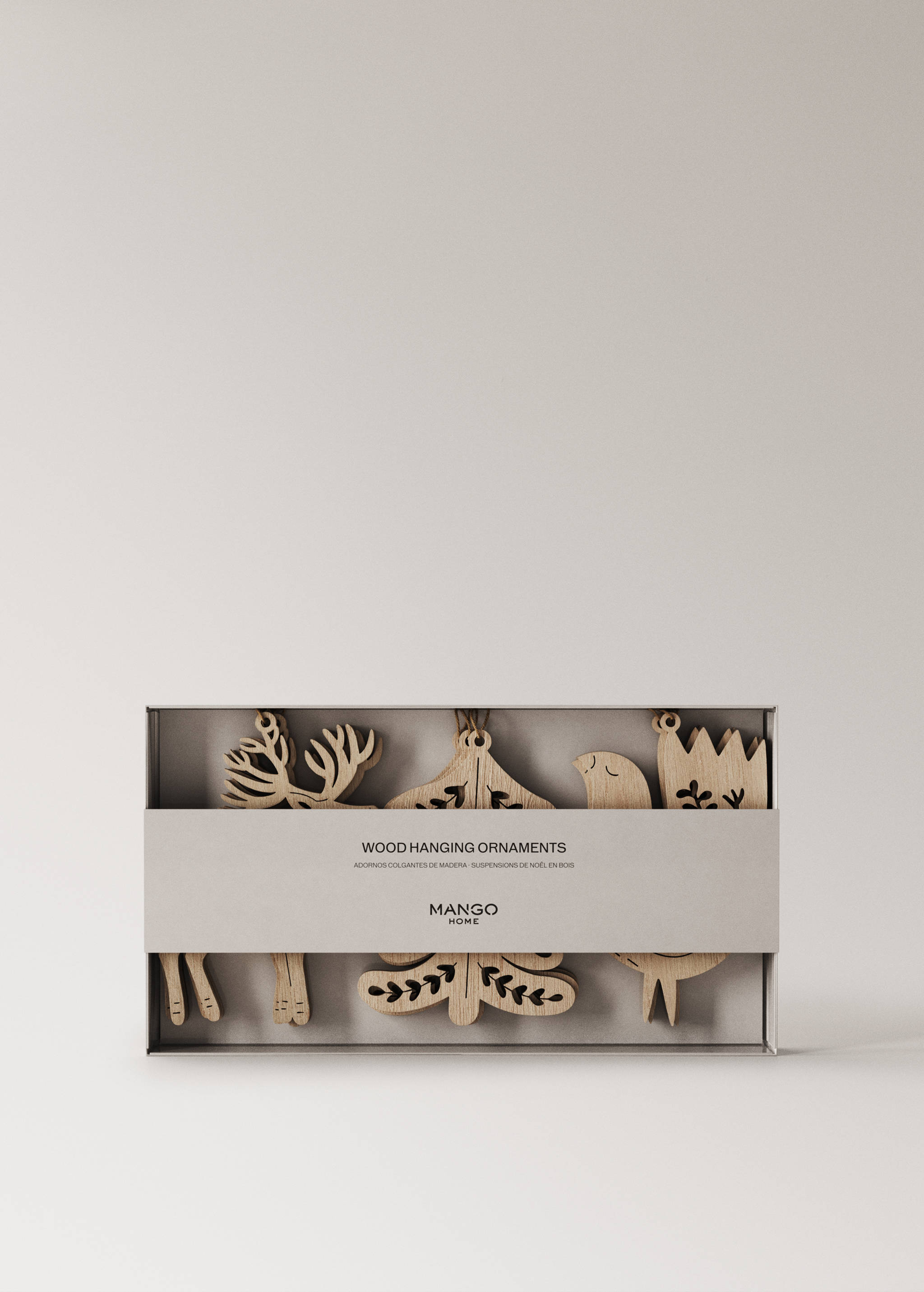 Set of 9 wooden tree decorations - Details of the article 3