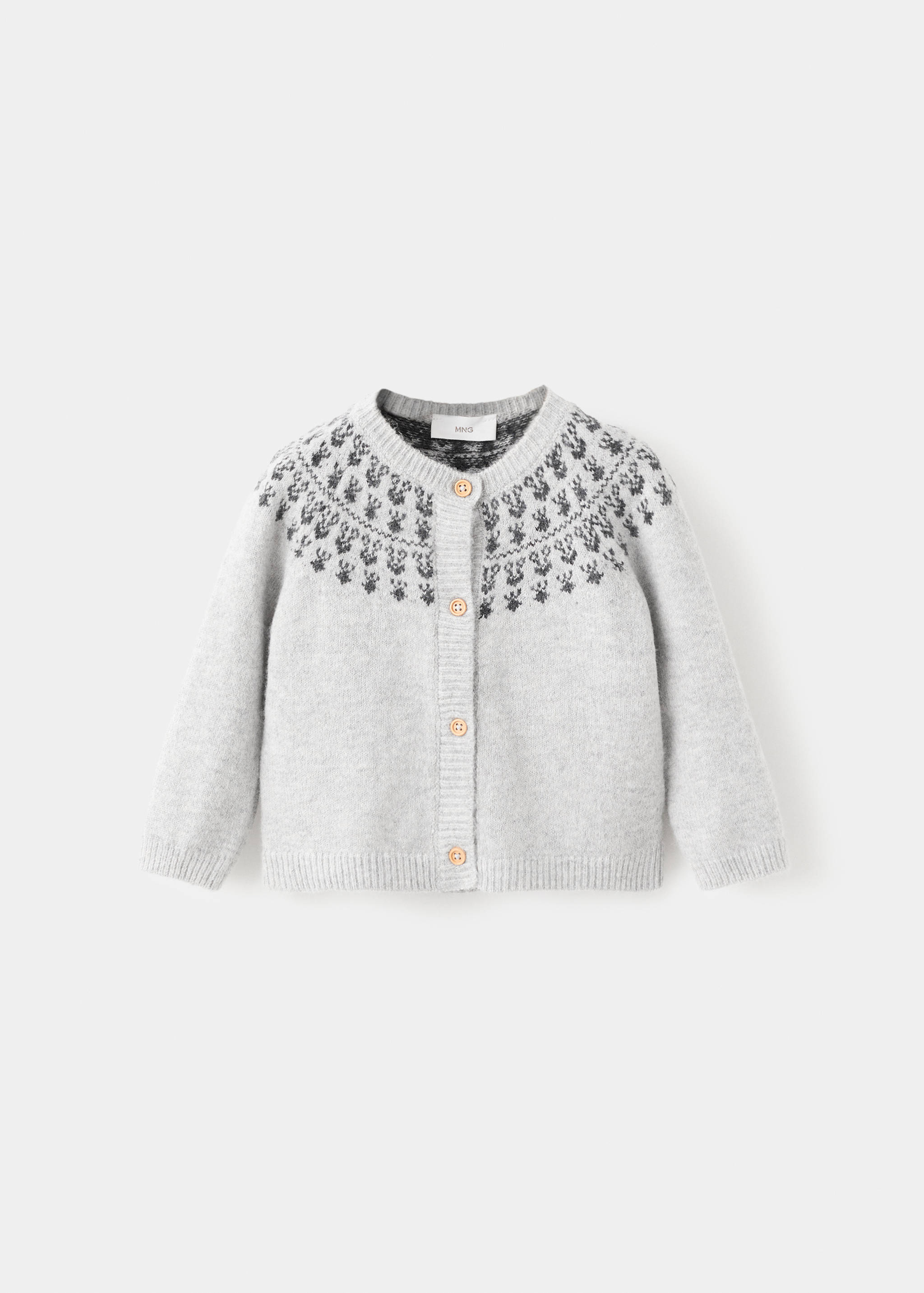 كارديجان بنقشة وأهداب - منتج دون نموذج