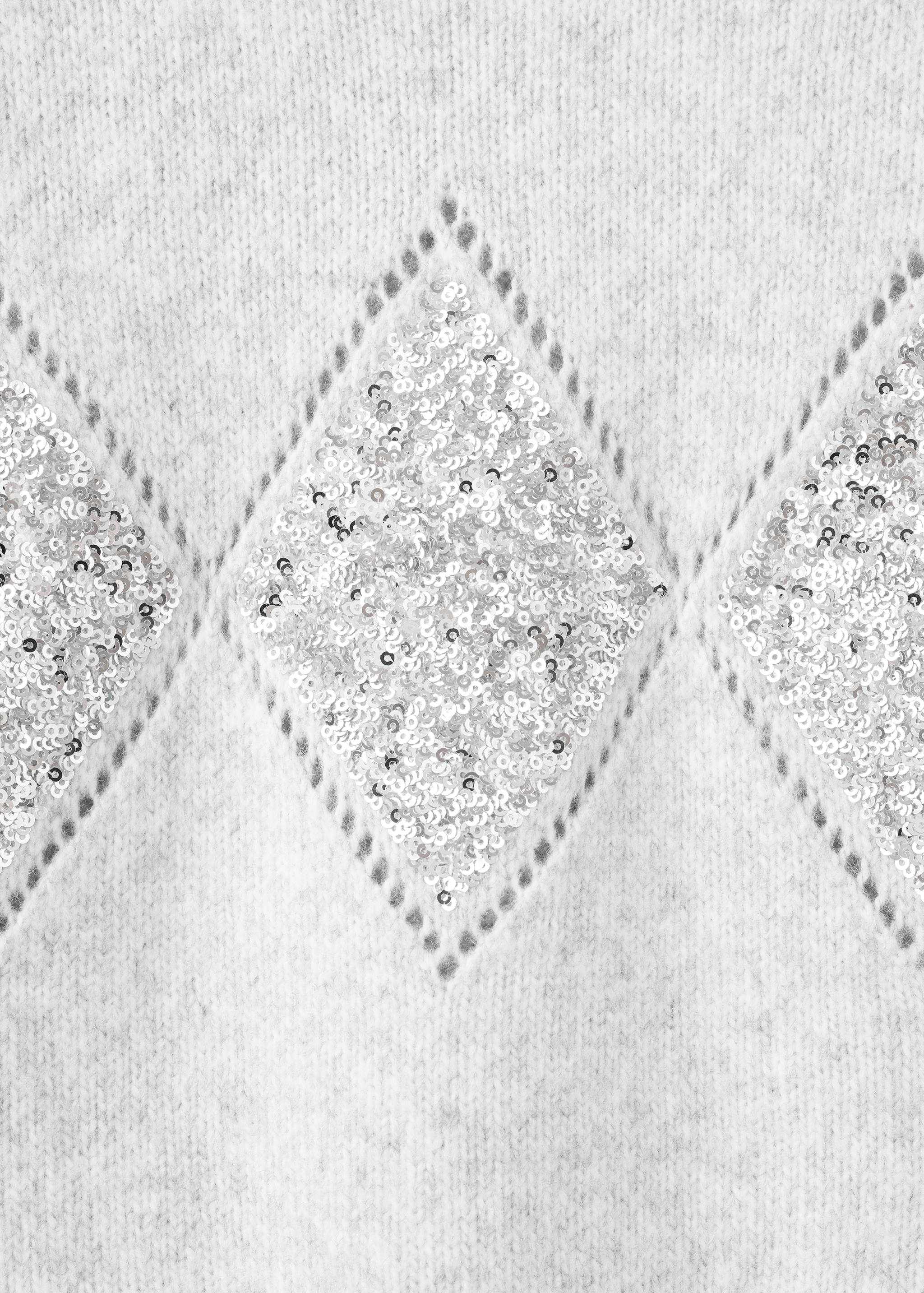 Pulover din tricot cu paiete - Detaliu al articolului 8