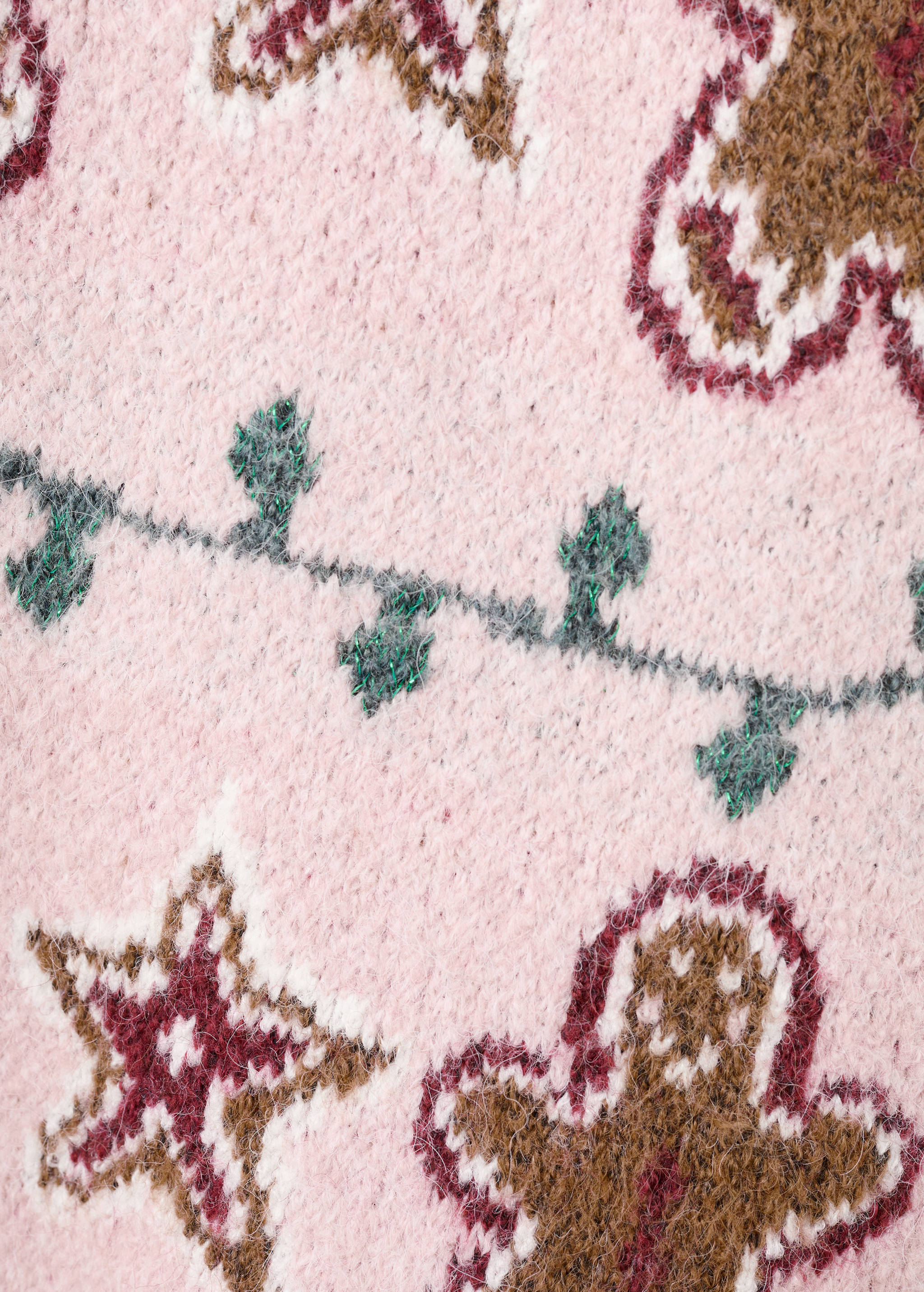 Christmas-print knitted sweater - Details of the article 0