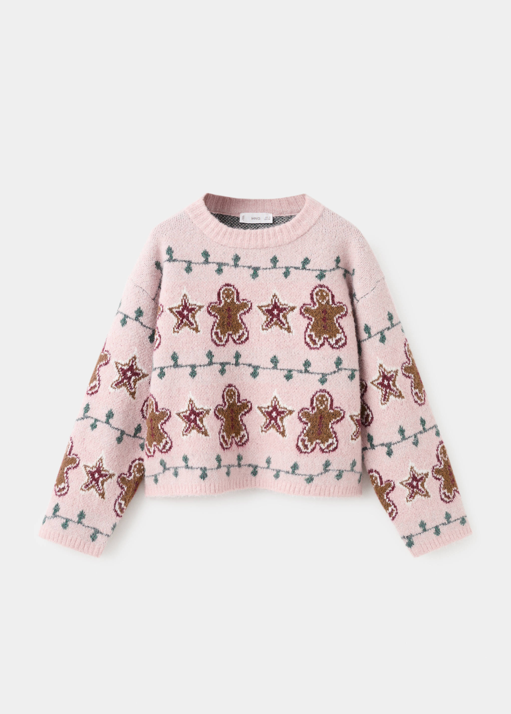 Christmas-print knitted sweater - Article without model