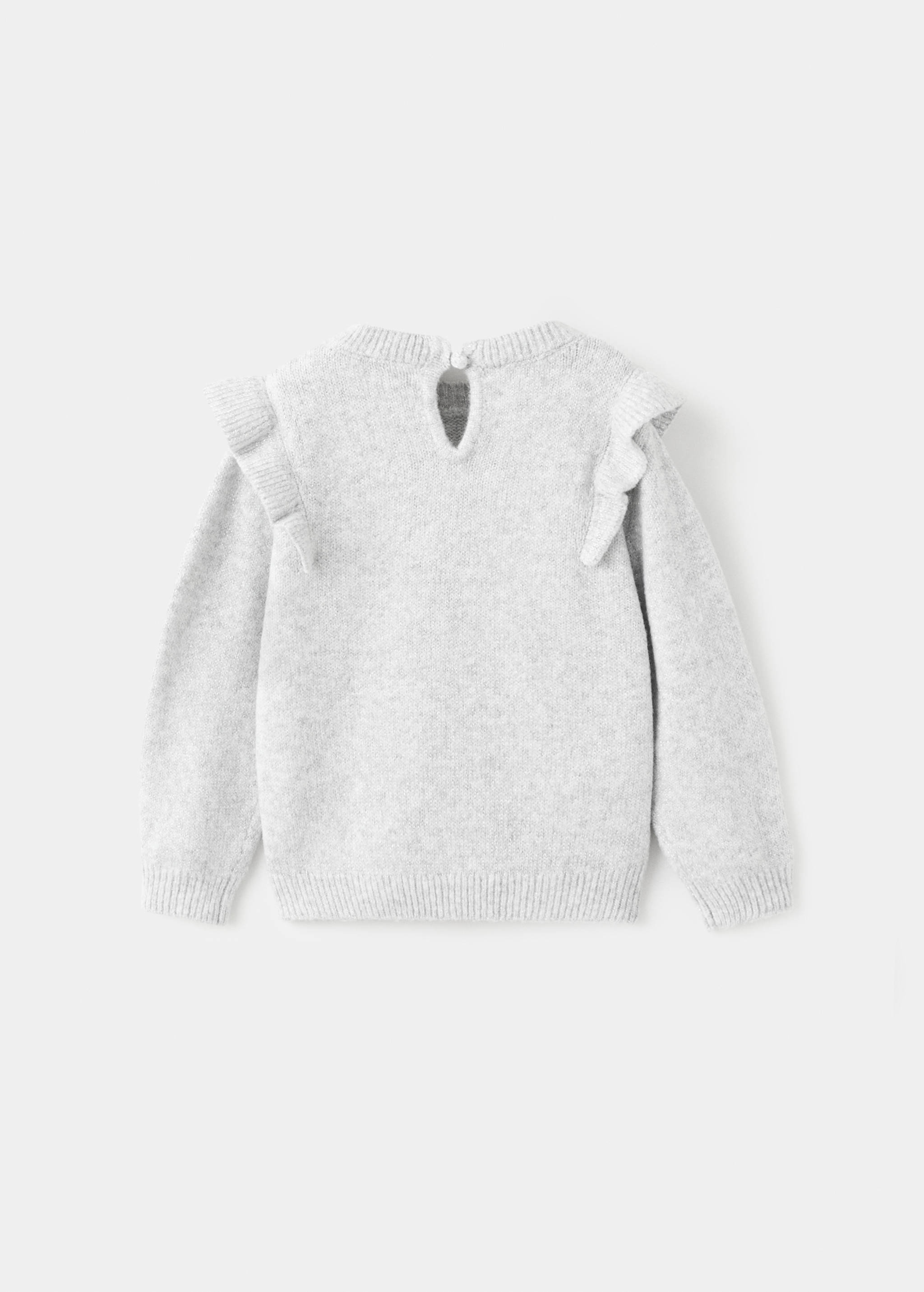 Lurex ruffled sweater - Reverse of the article