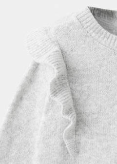 Lurex ruffled sweater — Light Heather Grey 4
