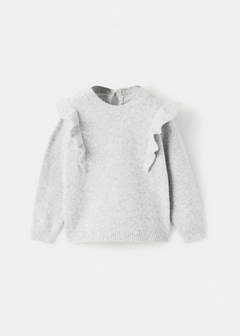 Lurex ruffled sweater — Light Heather Grey 3