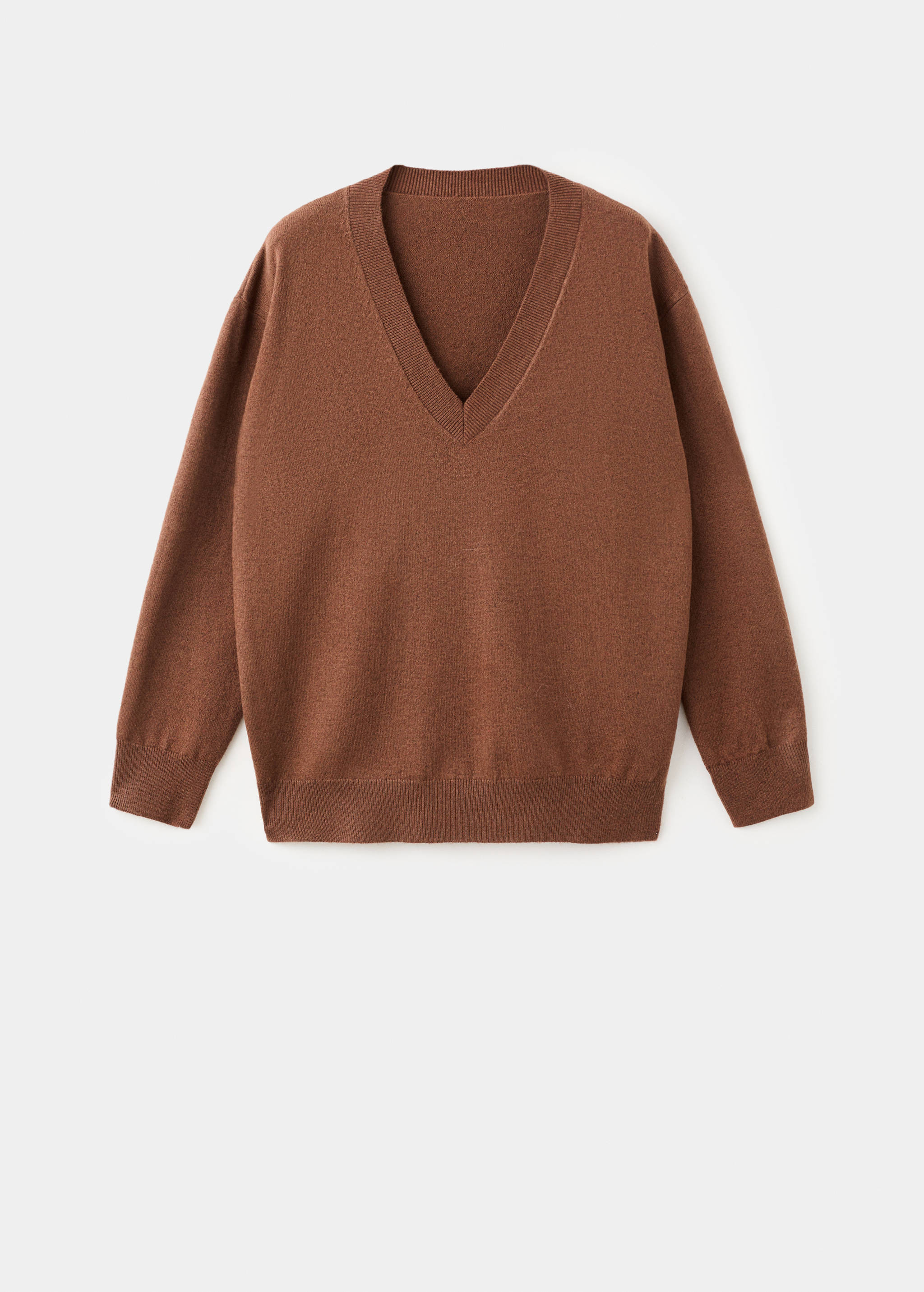 Fine-knit V-neck sweater - Article without model