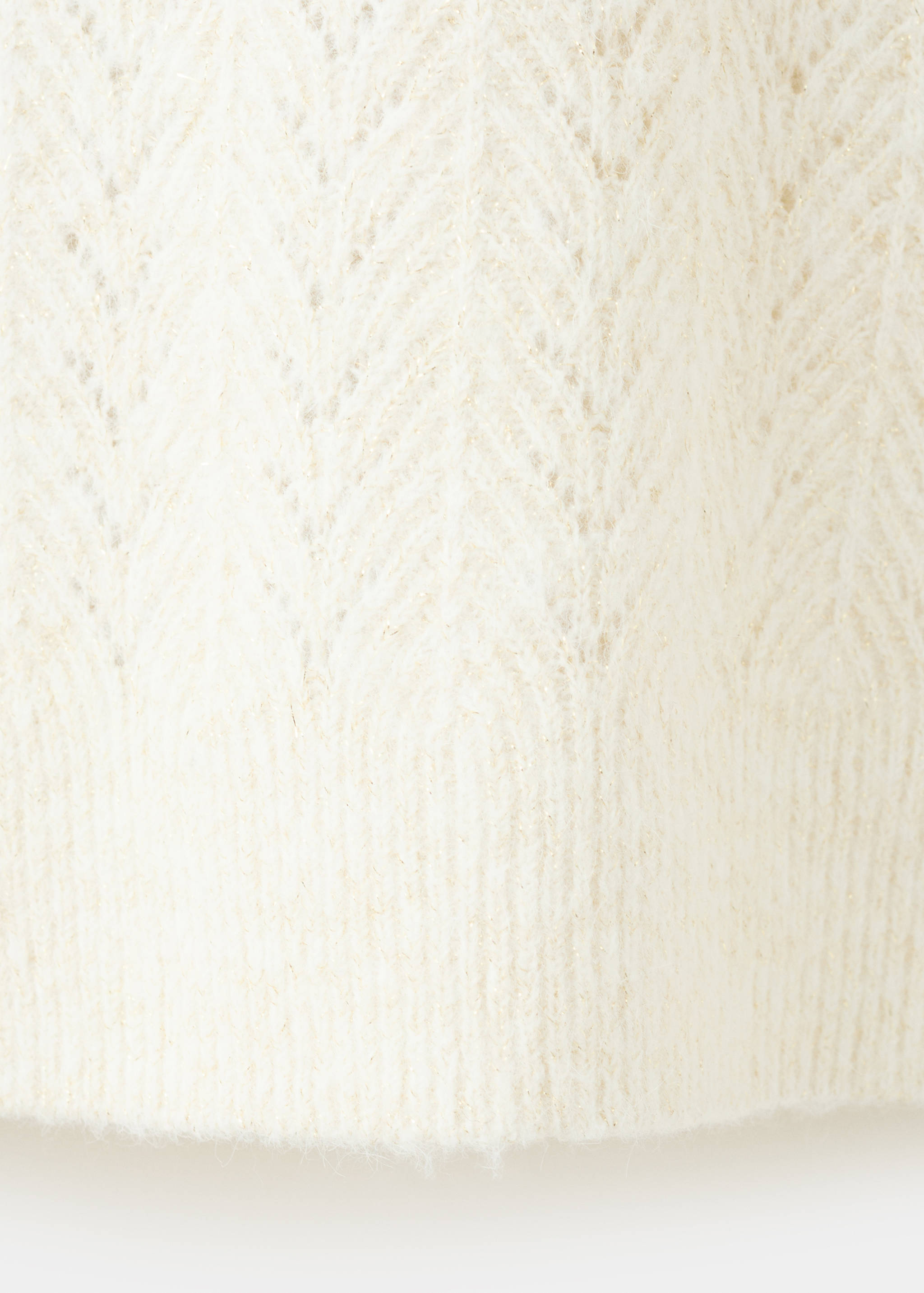 Cable-knit lurex sweater - Details of the article 0