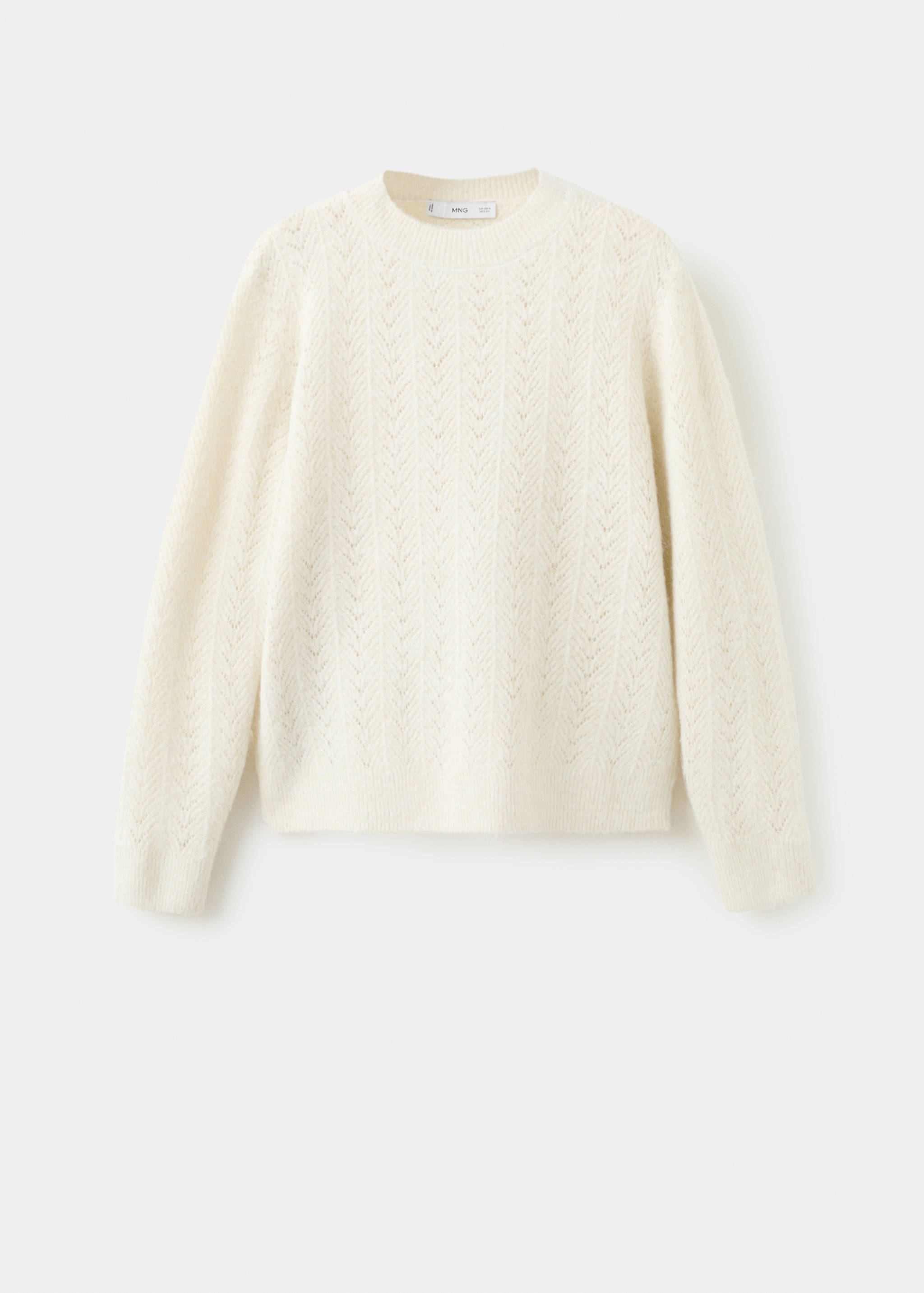 Cable-knit lurex sweater - Article without model