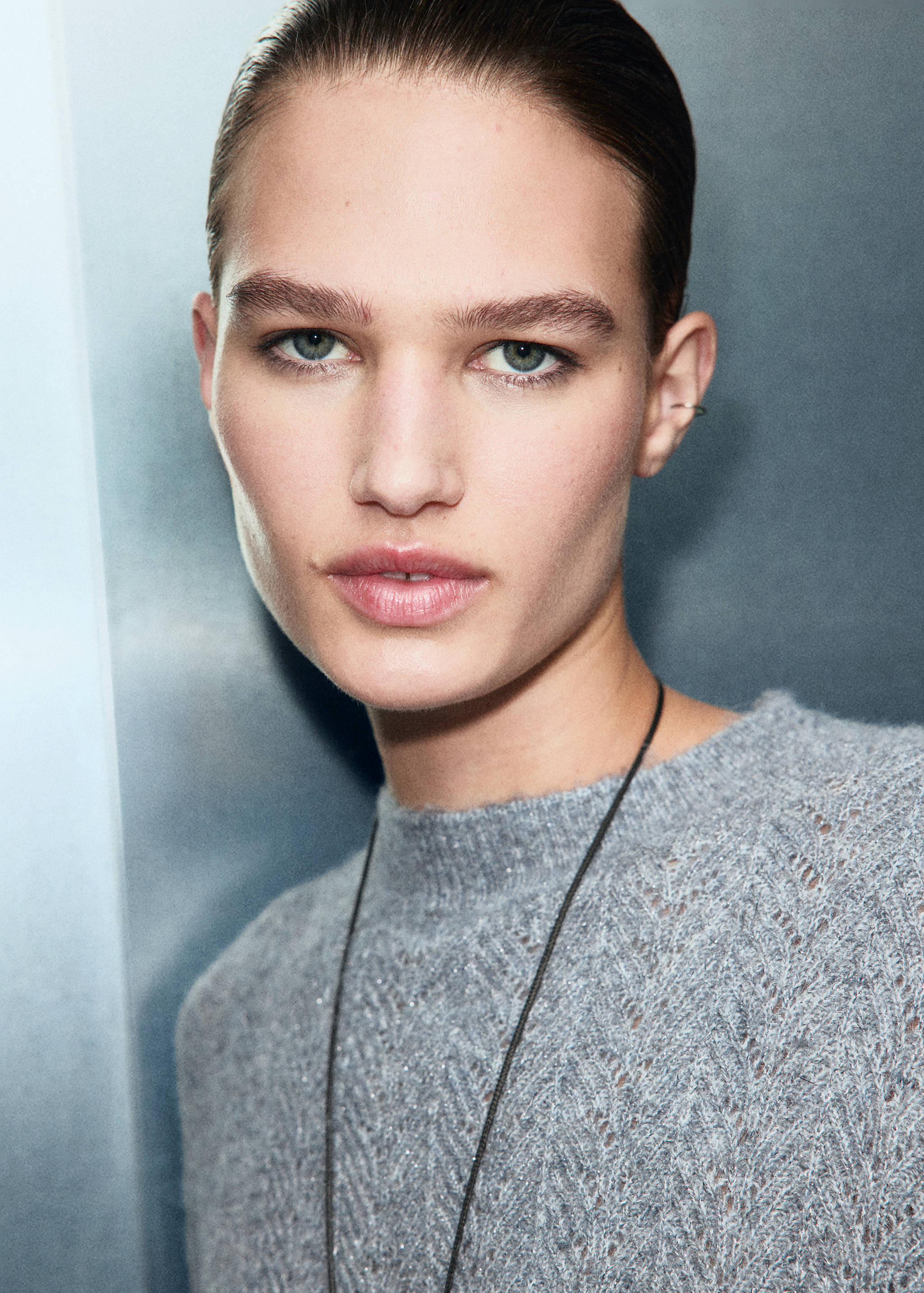 Pull en lurex à maille torsadée - Détail de l'article 1