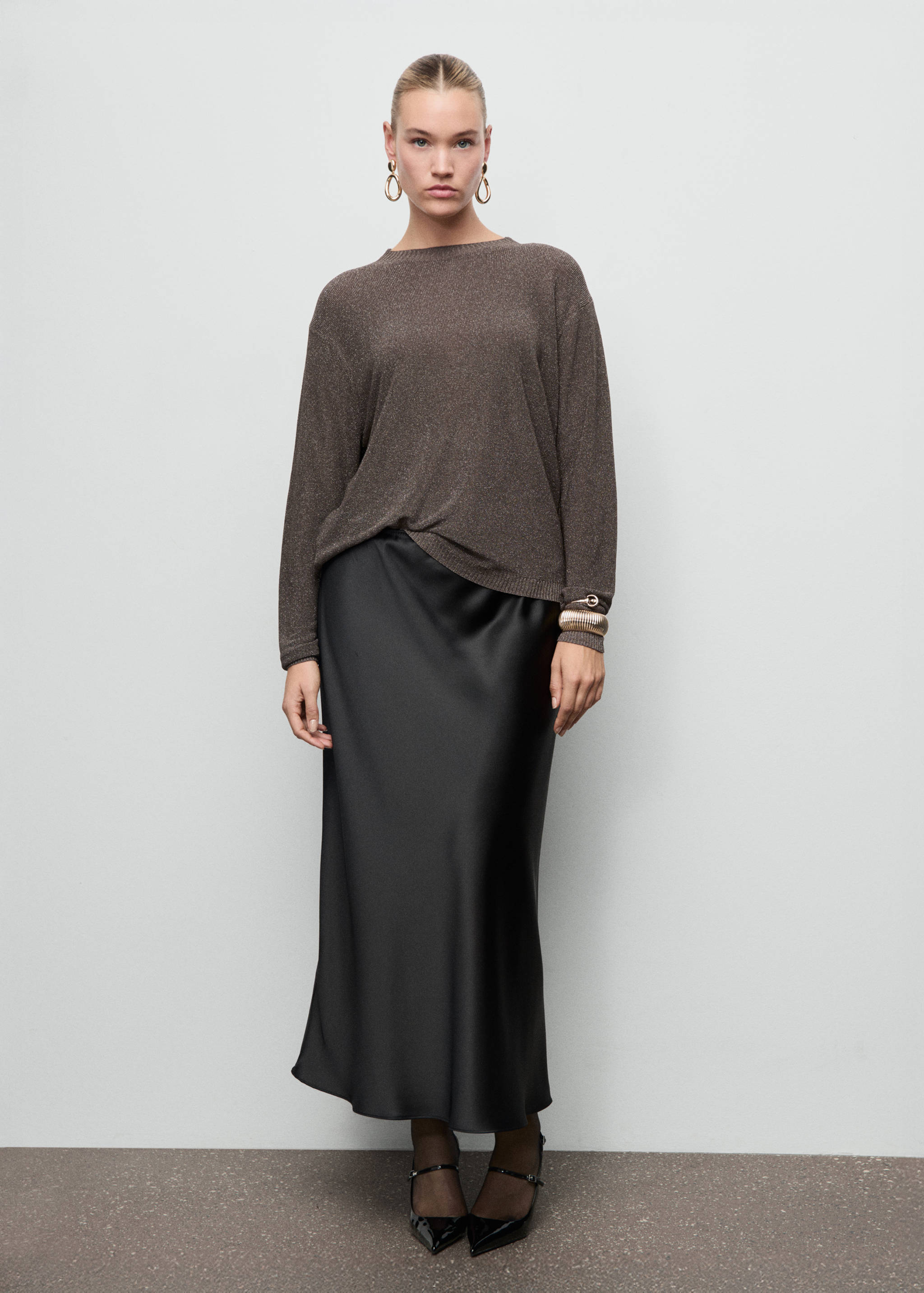 Fine-knit lurex sweater - Details of the article 3