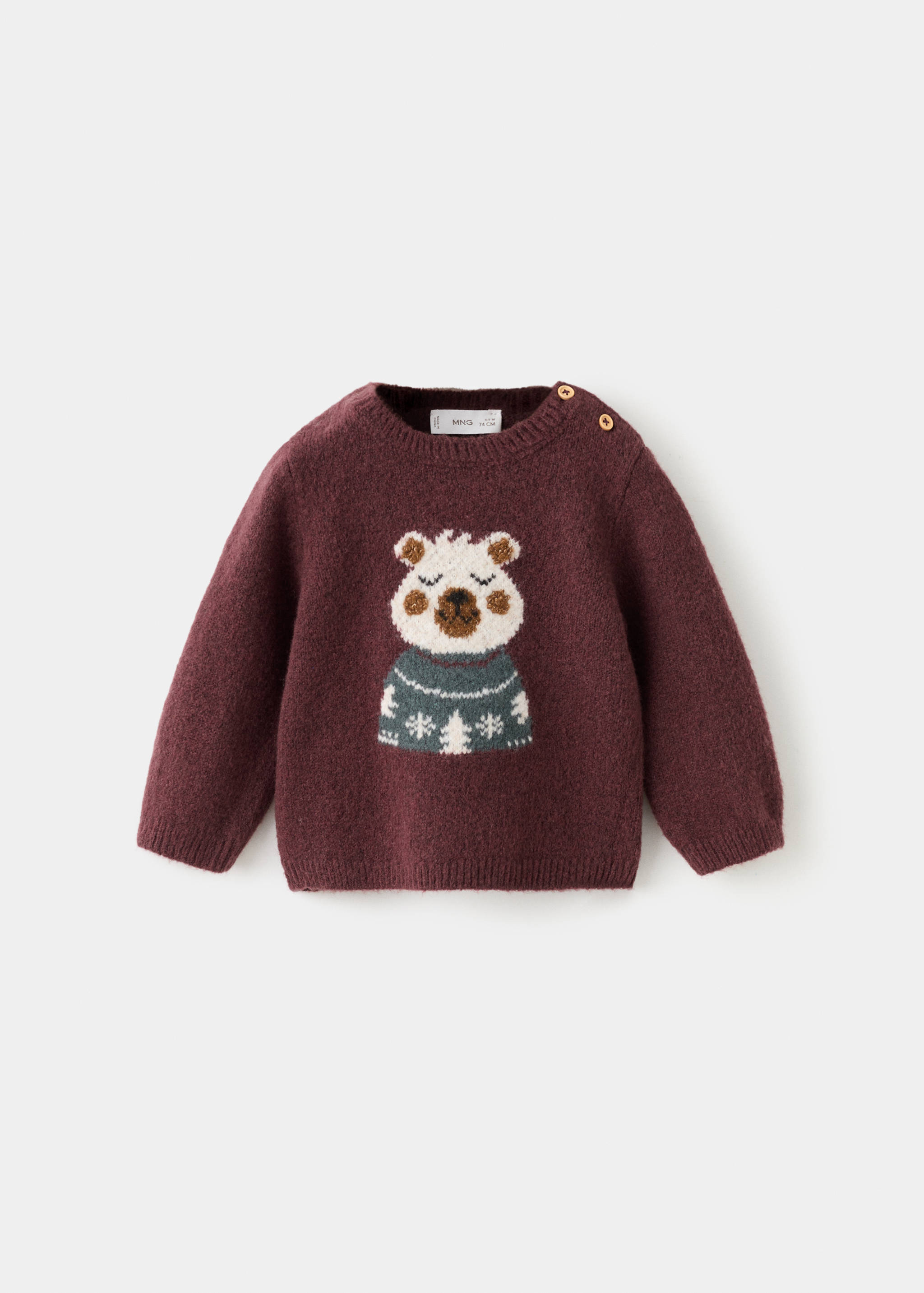 Chunky-knit bear sweater - Article without model