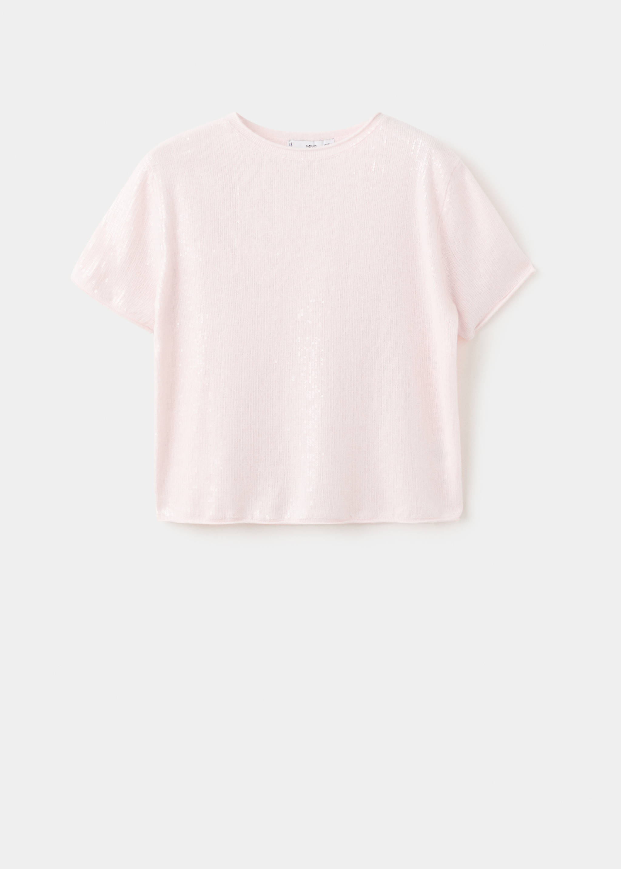 Short-sleeved sequin sweater - Article without model