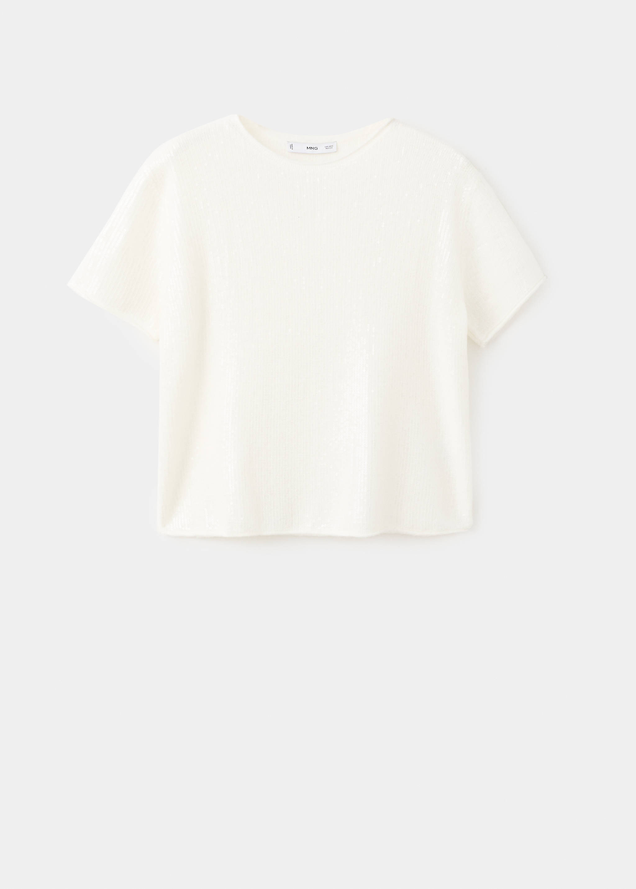 Pull manches courtes à paillettes - Article sans modèle