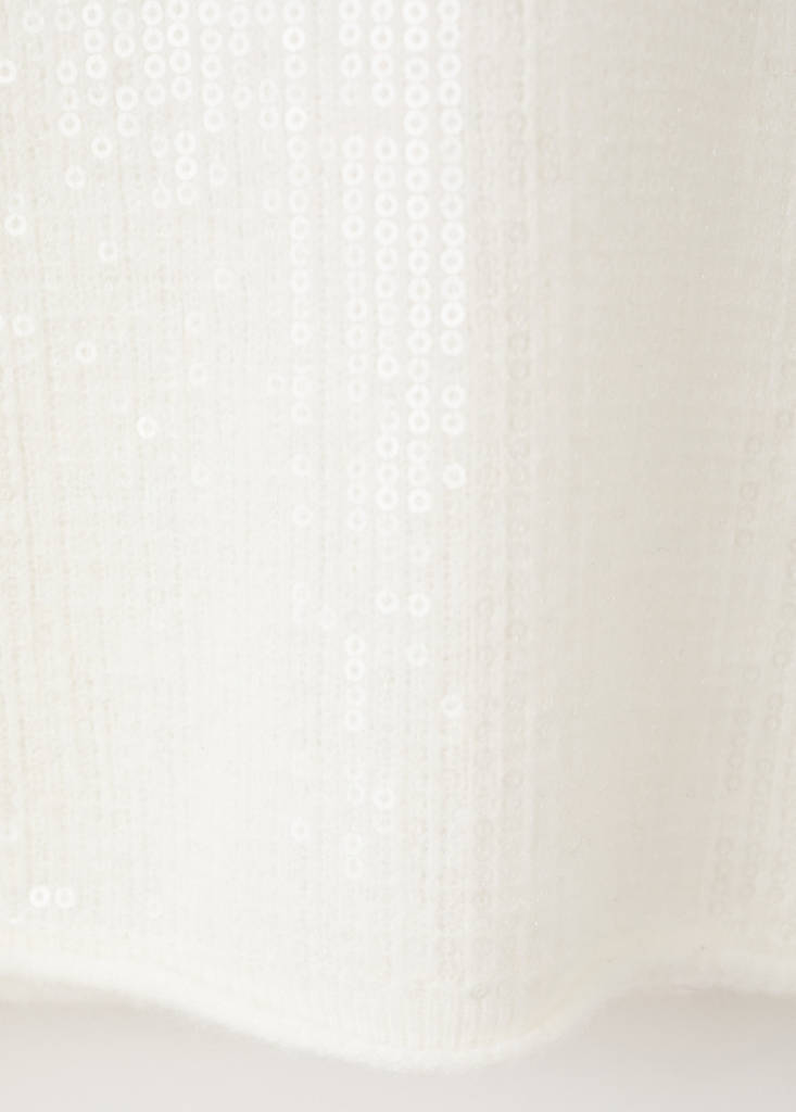 Short-sleeved sequin sweater — Gold