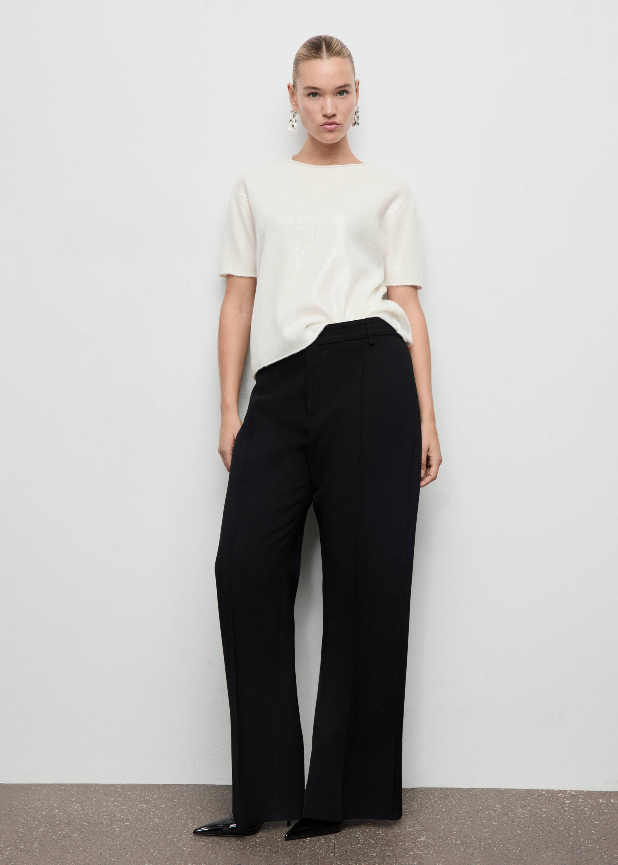 Pull manches courtes à paillettes - Détail de l'article 3