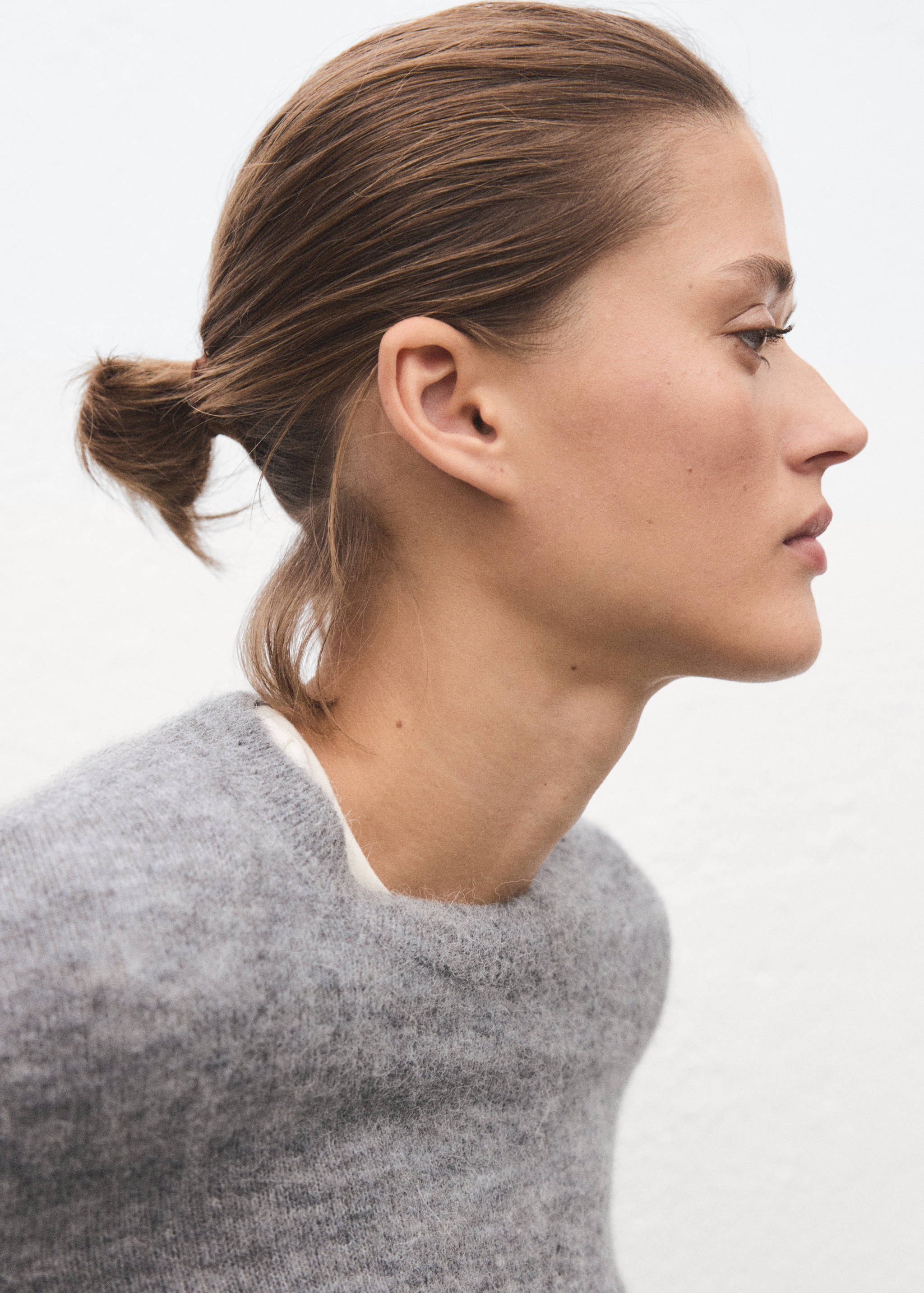 เสื้อสเวตเตอร์ผสมผ้าขนสัตว์ถัก - รายละเอียดของสินค้า 2