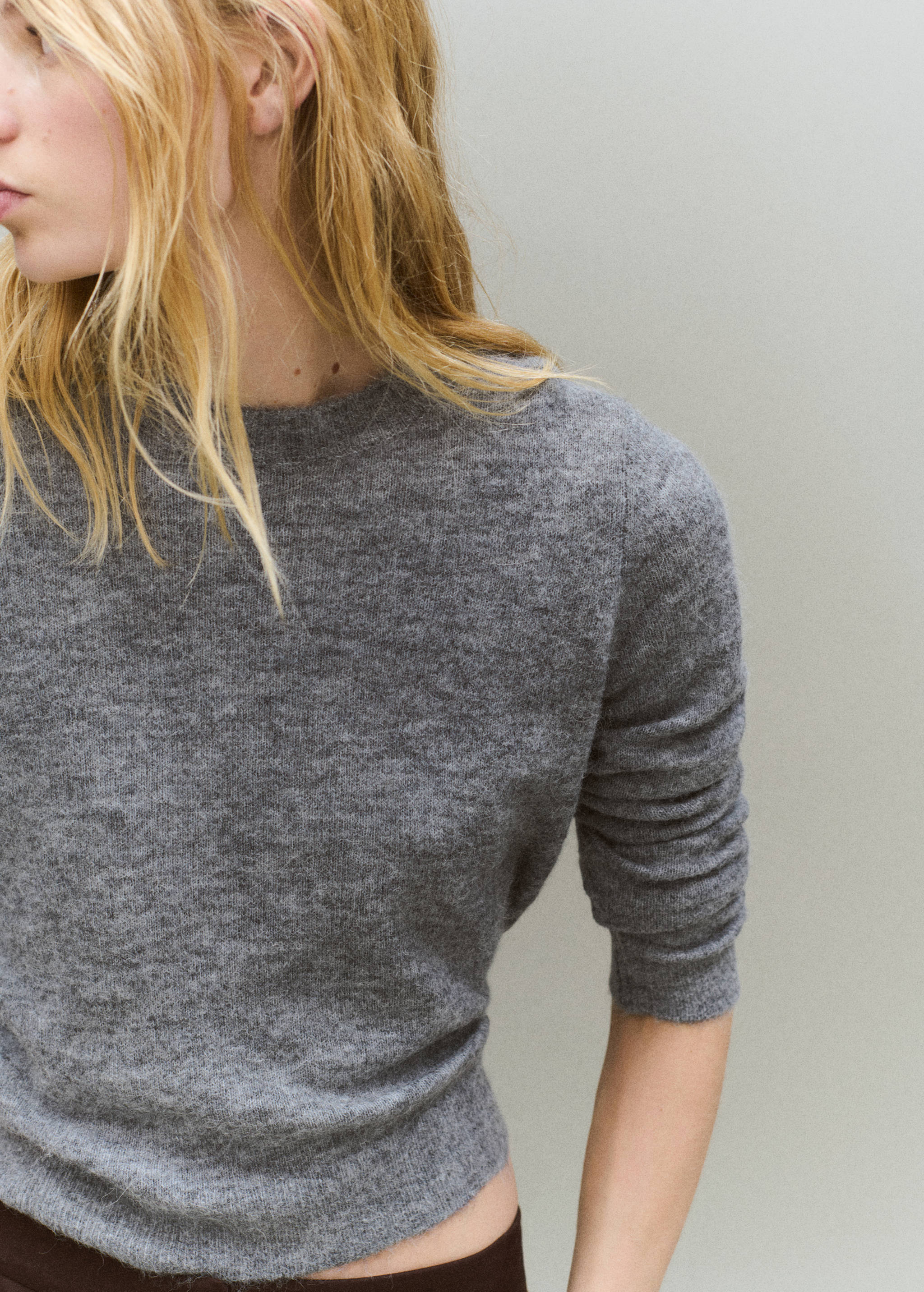 Knitted wool blend sweater - Details of the article 2