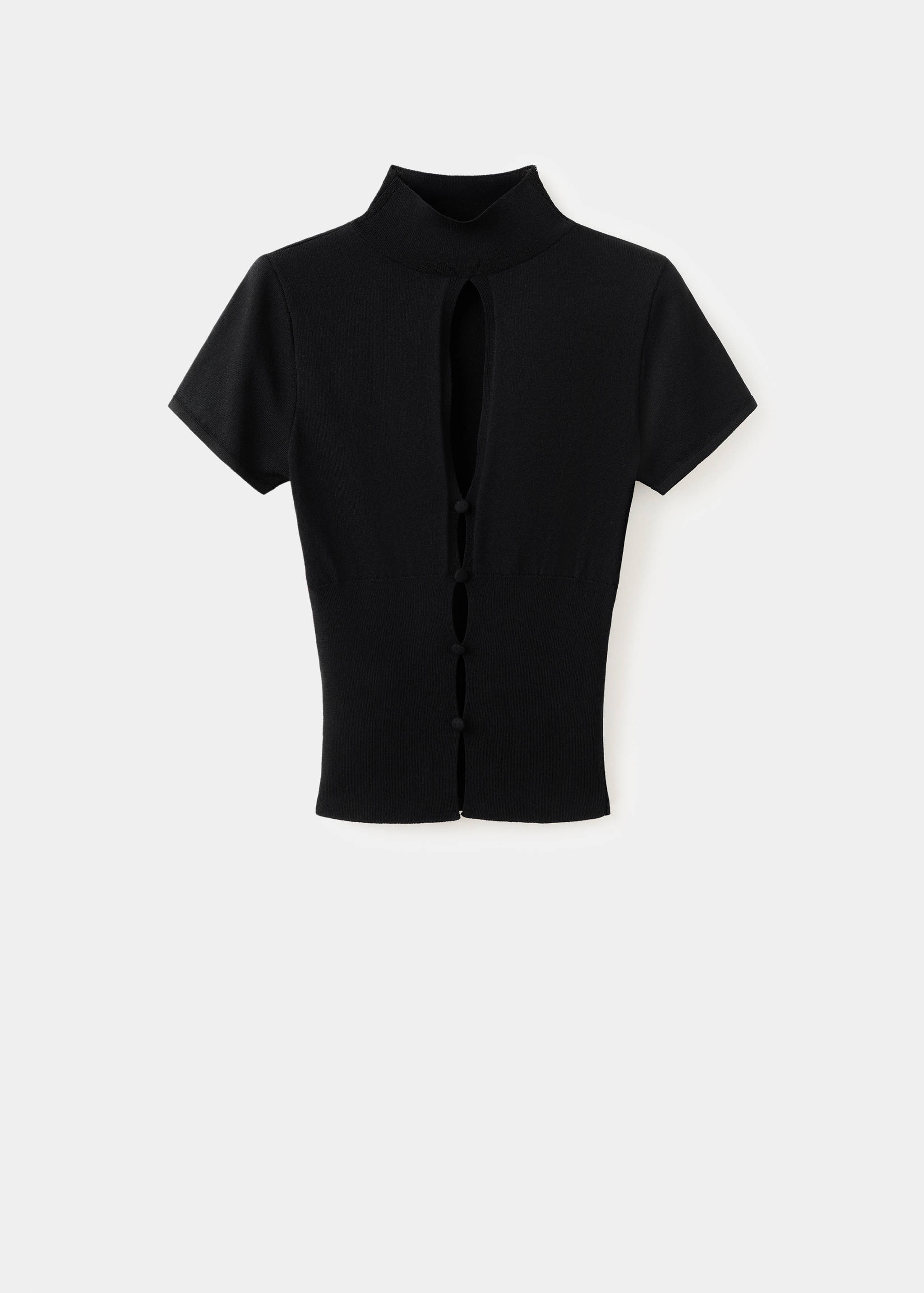Perkins-neck sweater with cut-out - Article without model