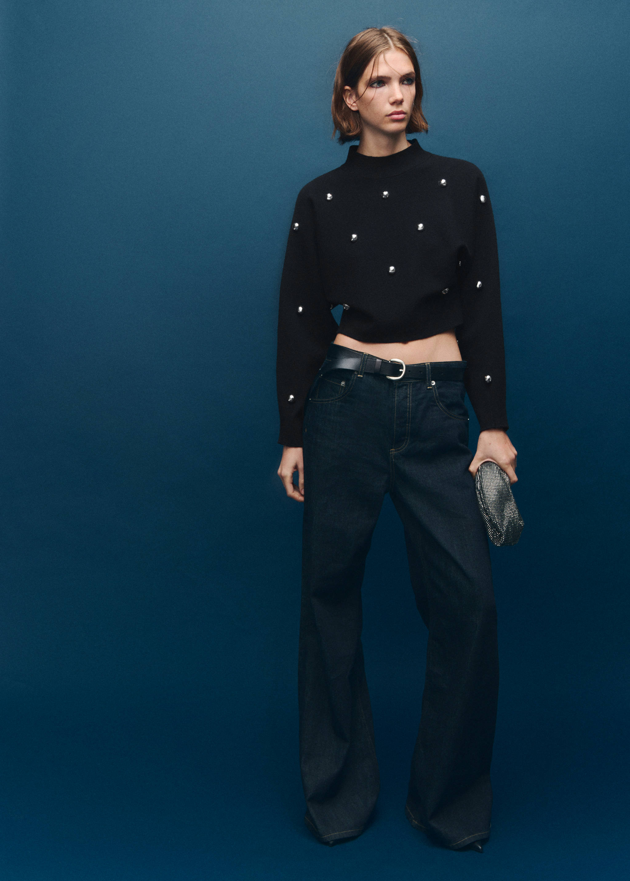 Perkins-neck sweater with spheres - General plane