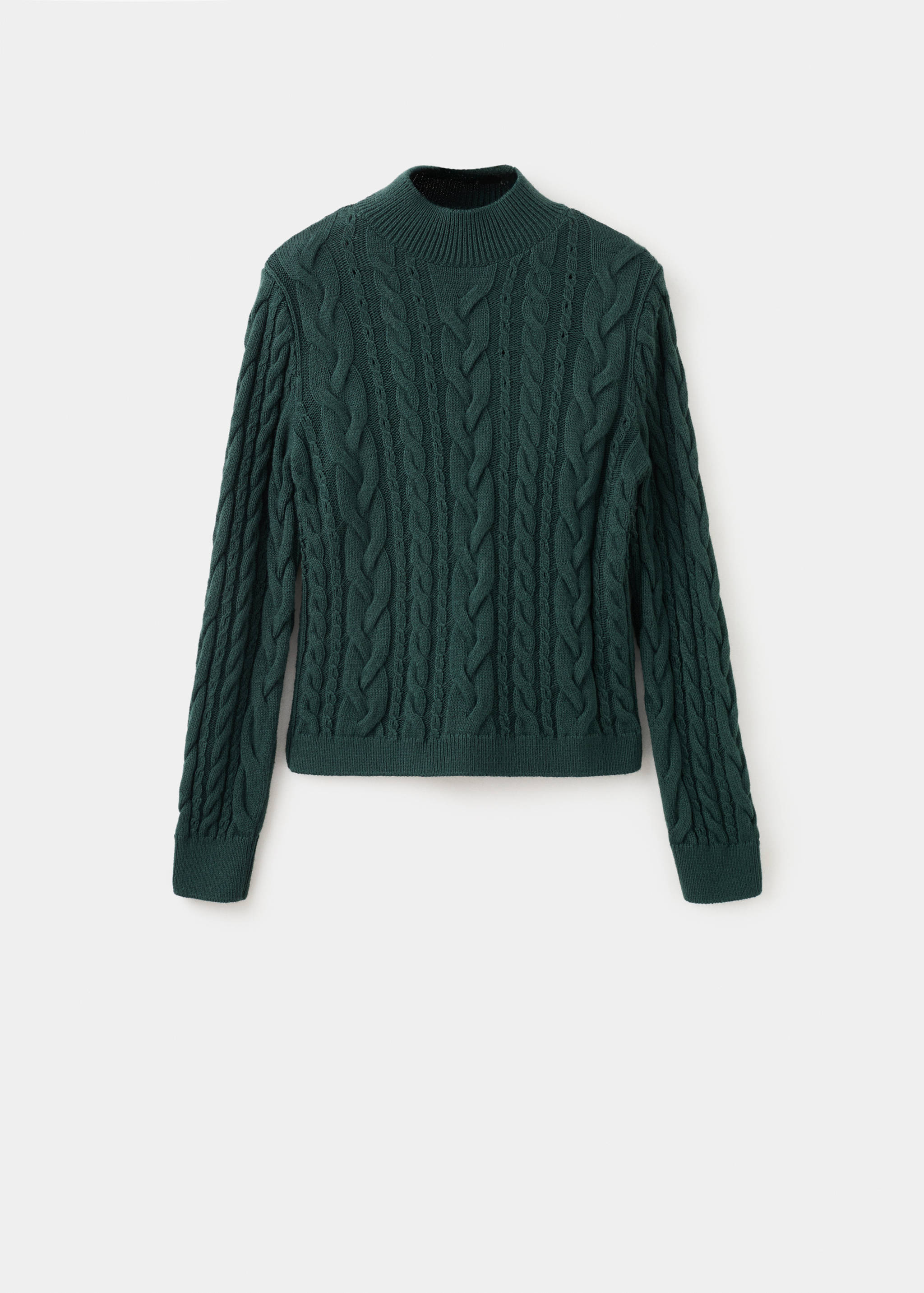 Braided sweater with perkins neck - Article without model